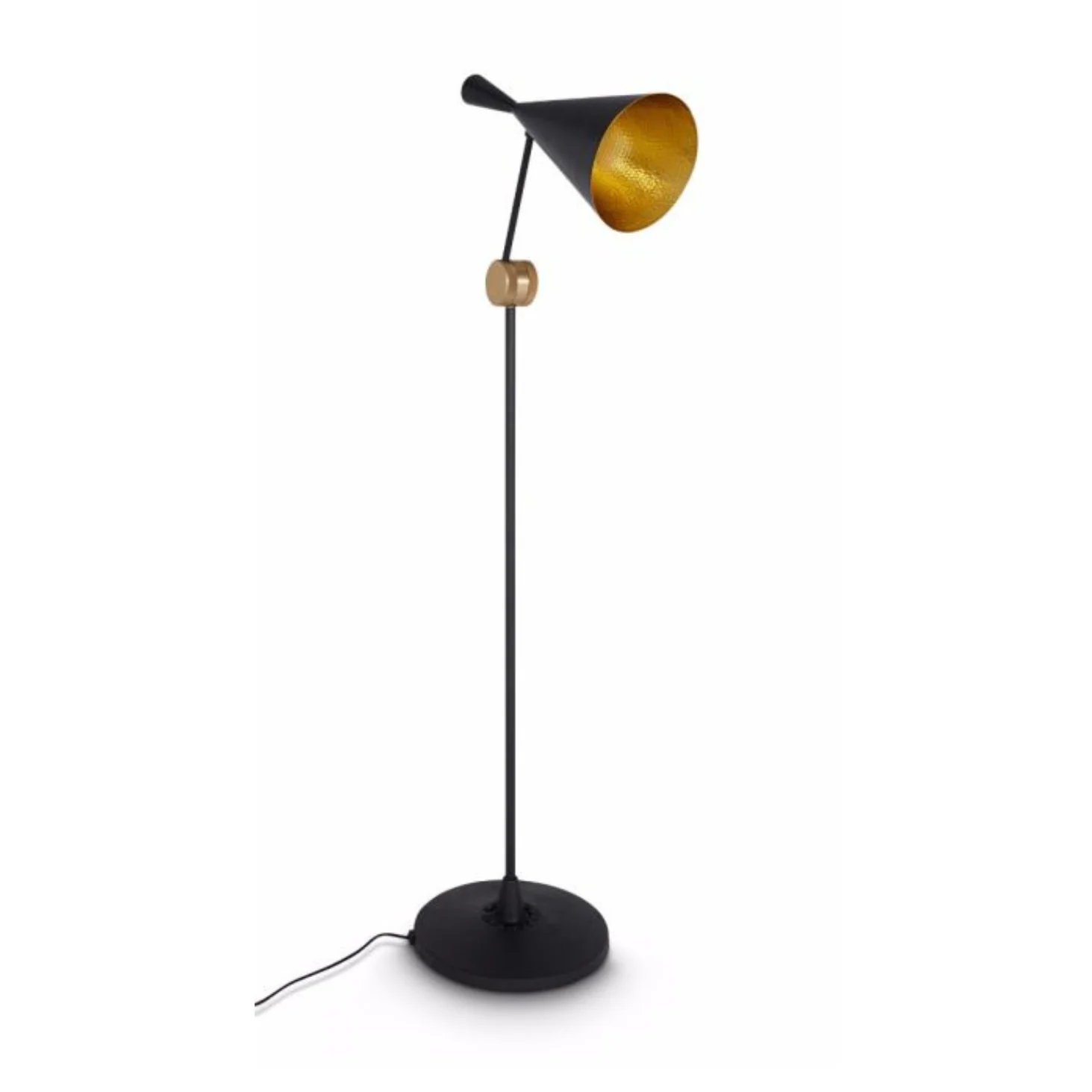Lampa podłogowa BEAT czarny z miedzianym