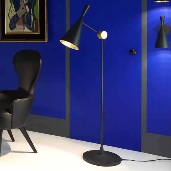 Lampa podłogowa BEAT czarny z miedzianym - Image 3