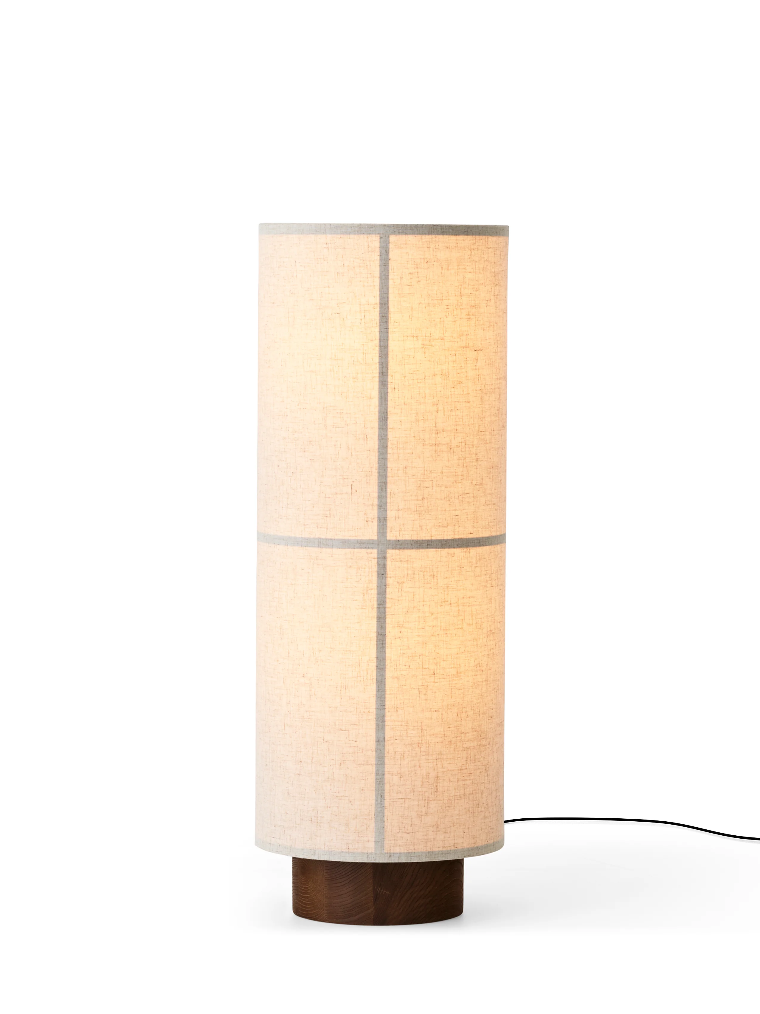 Lampa podłogowa HASHIRA len z jesionową podstawą - Image 4