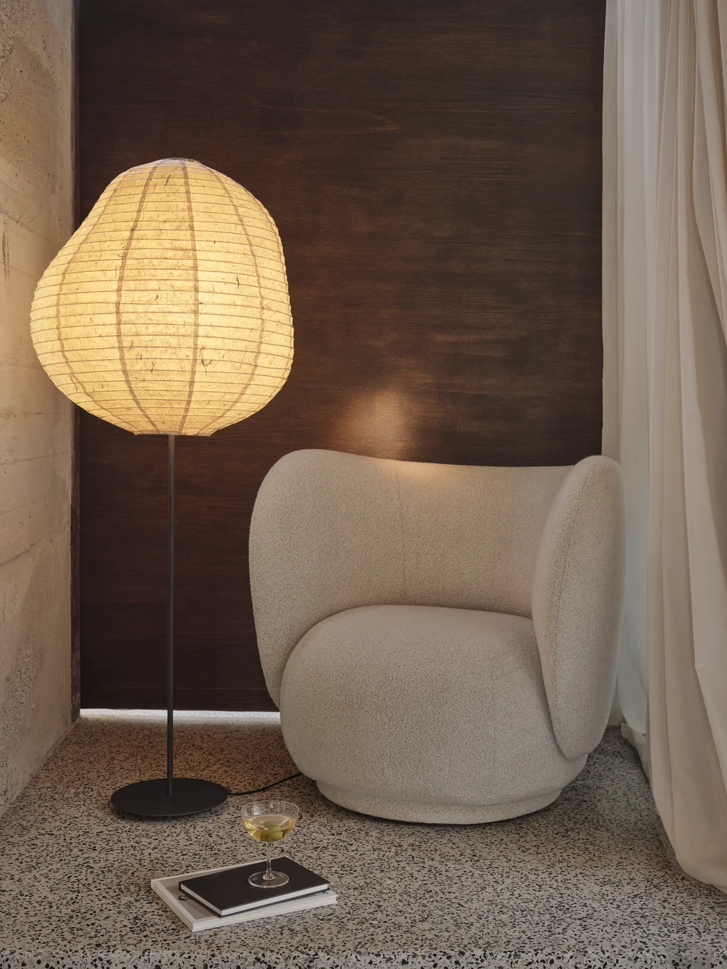Lampa podłogowa KURBIS TALL papier Washi - Image 2