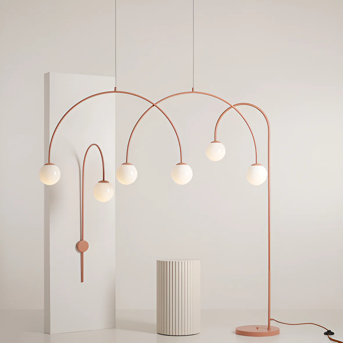 Lampa podłogowa UNA koralowy - Image 4