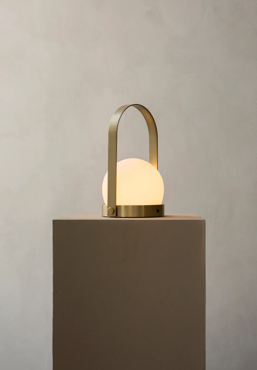 Lampa przenośna CARRIE polerowany mosiądz - Image 2