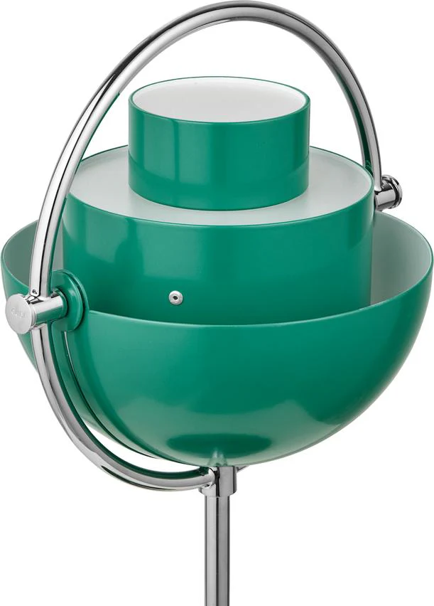 Lampa przenośna MULTI-LITE zielony butelkowy z chromowaną podstawą - Image 3