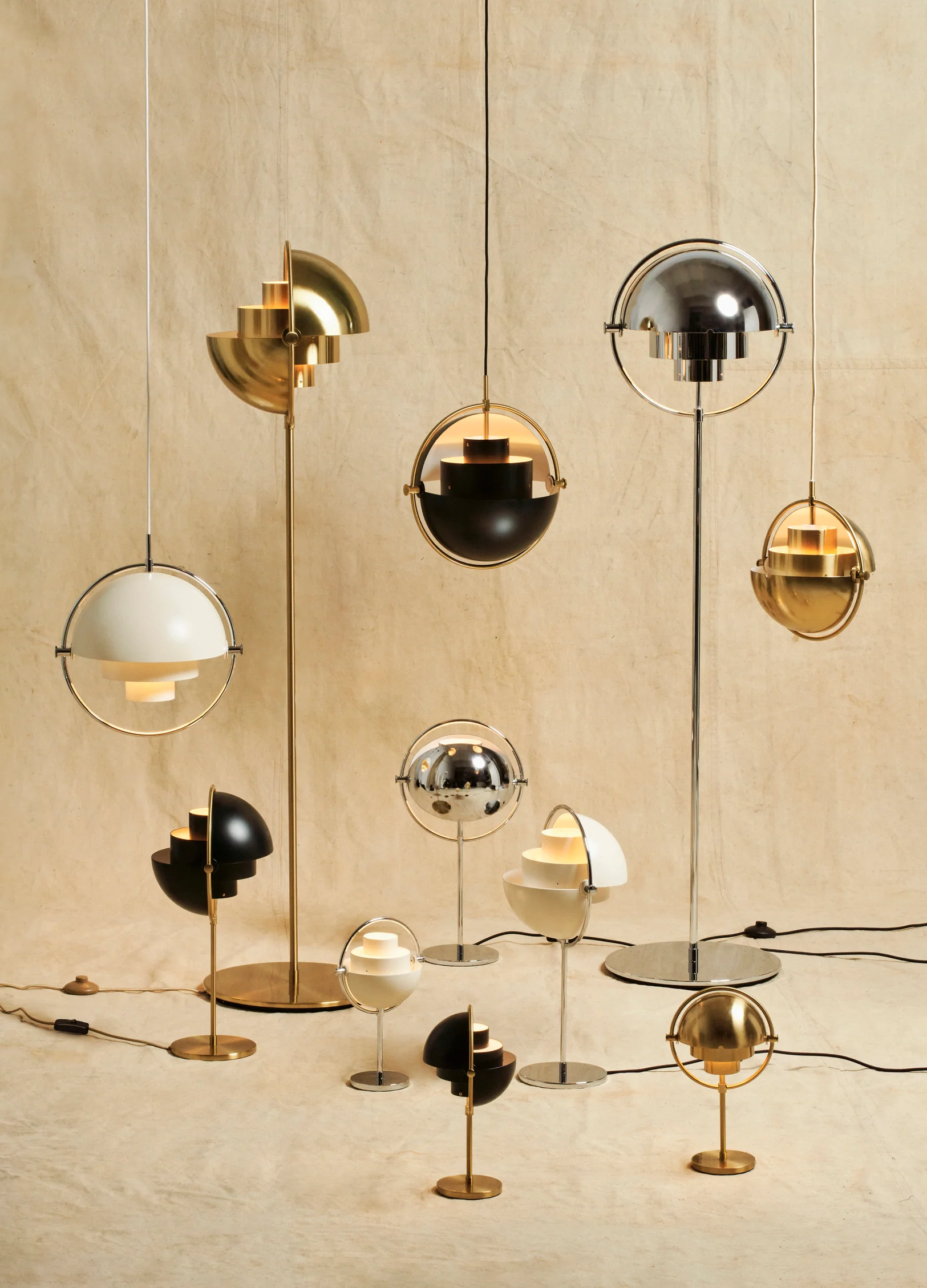 Lampa przenośna MULTI-LITE czarny z mosiężną podstawą - Image 15