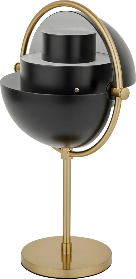 Lampa przenośna MULTI-LITE czarny z mosiężną podstawą - Image 5