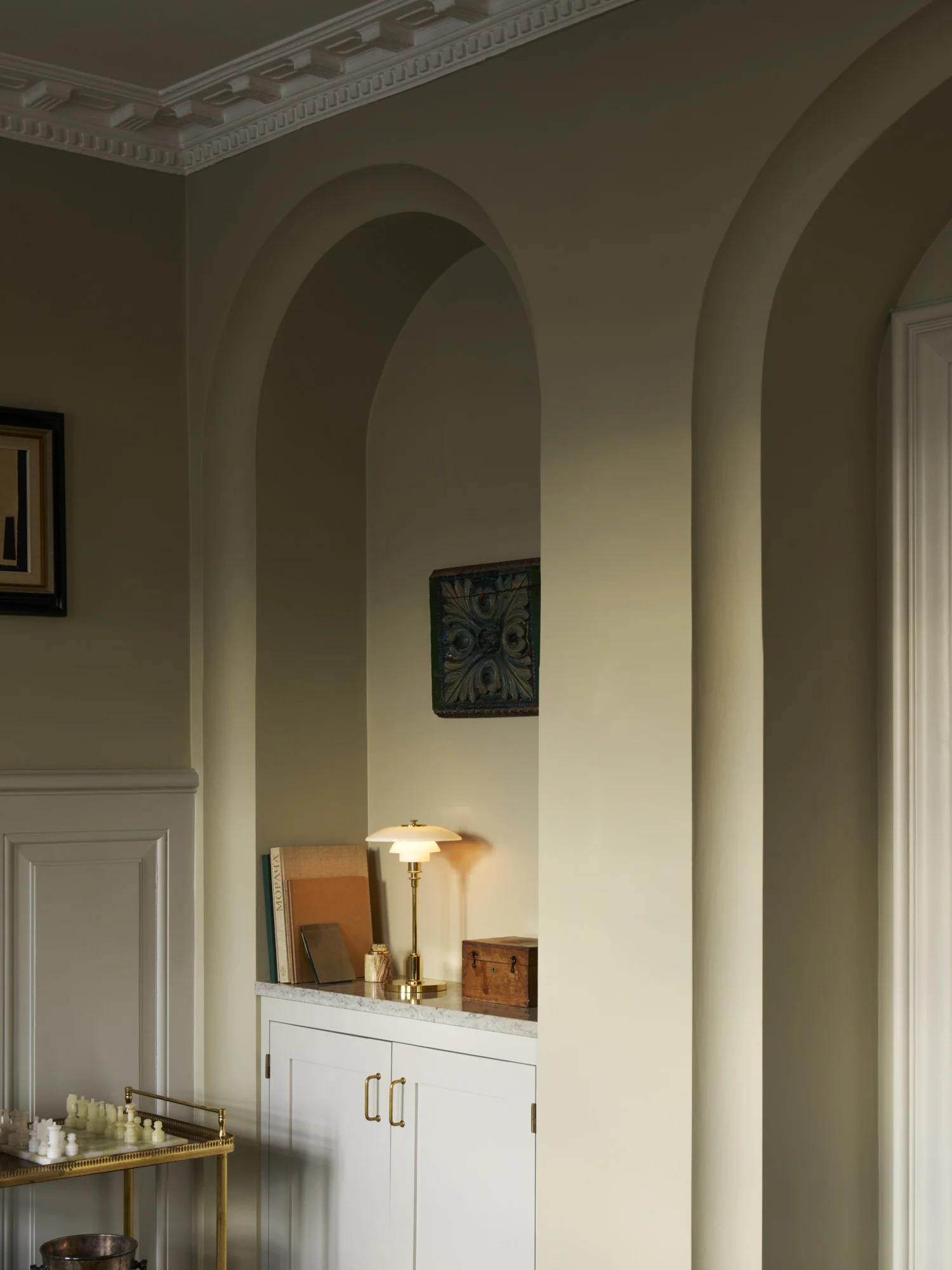 Lampa przenośna PH 2/1 biały z mosiężną podstawą - Image 11