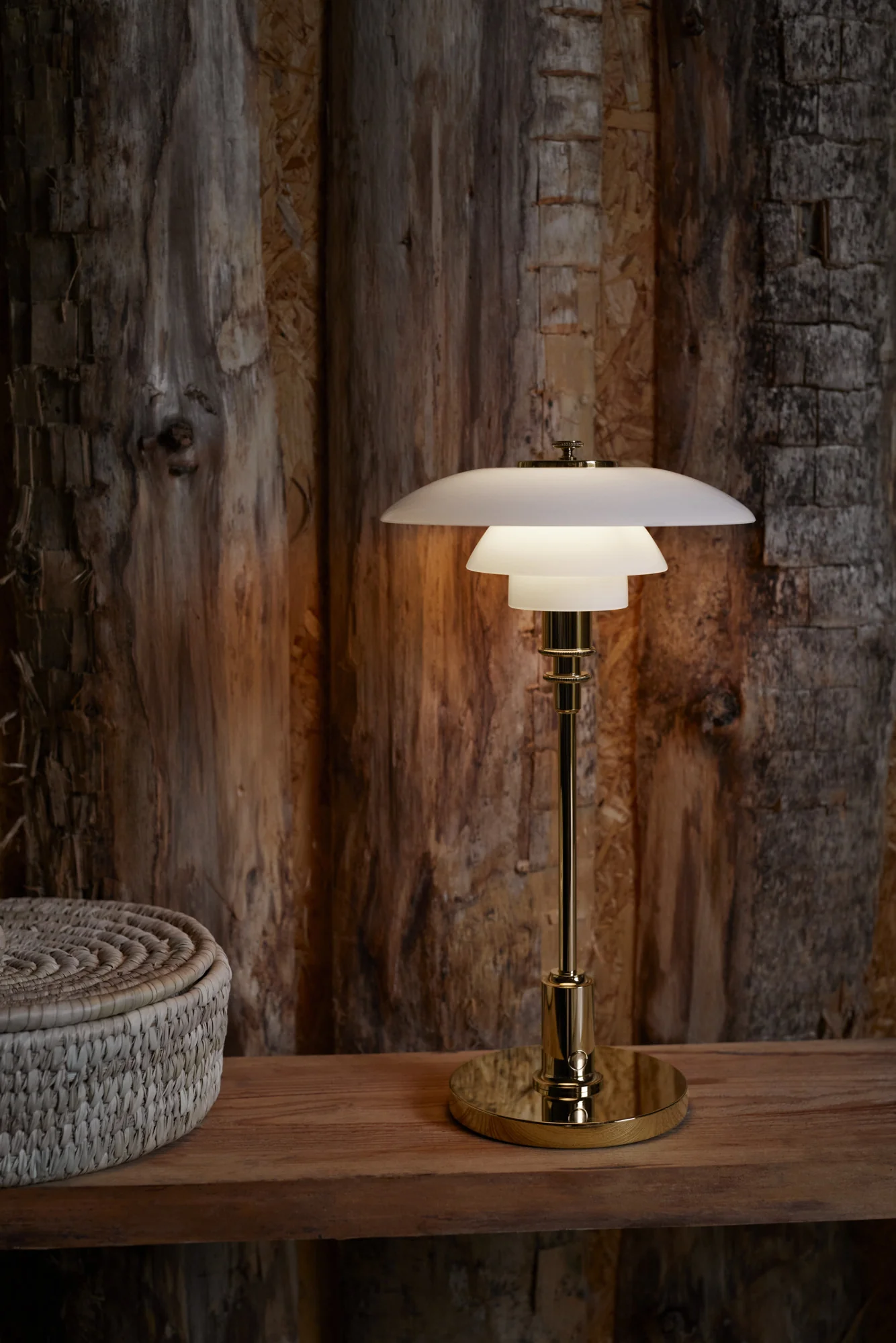 Lampa przenośna PH 2/1 biały z mosiężną podstawą - Image 22