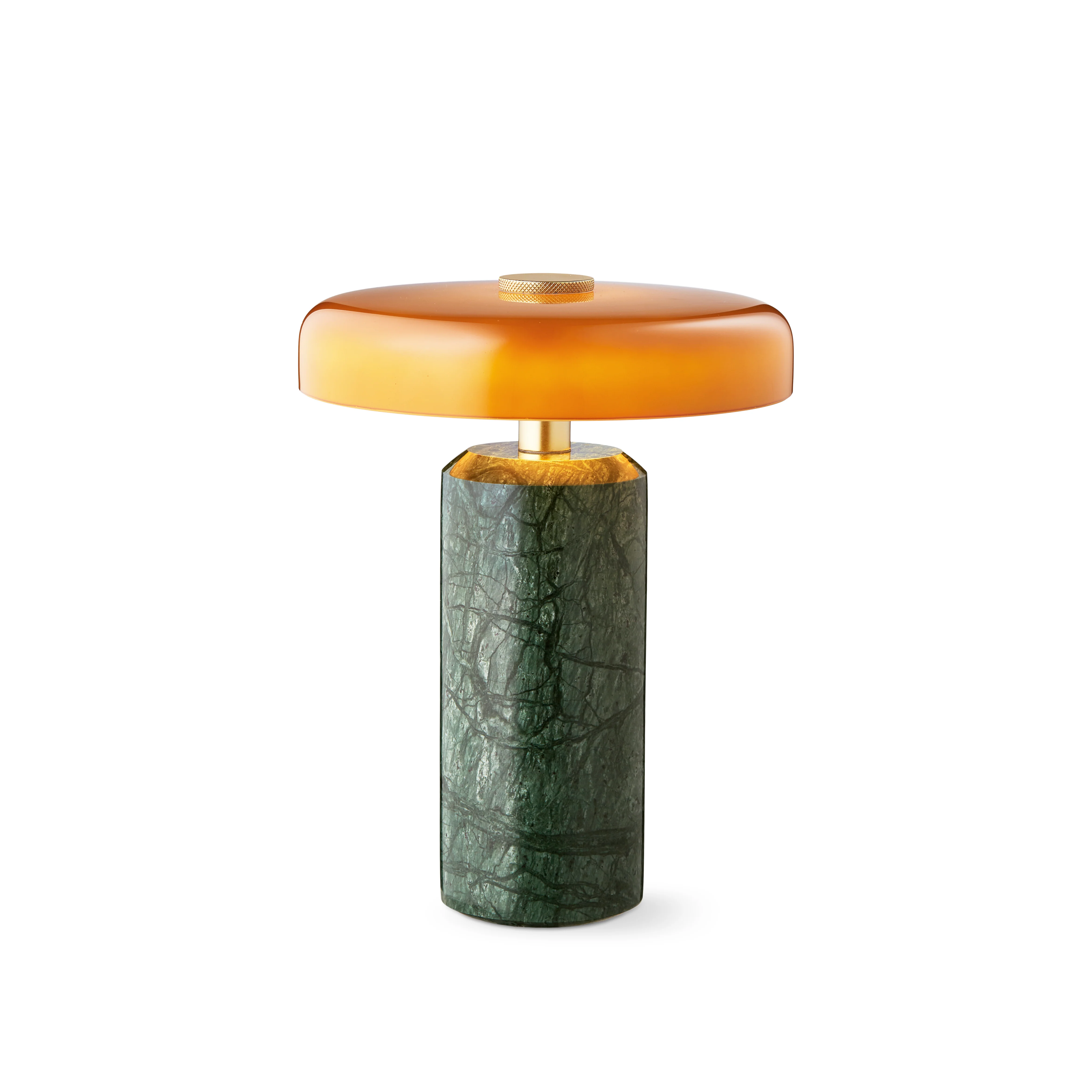 Lampa przenośna TRIP zielony marmur z bursztynowym szkłem - Image 4