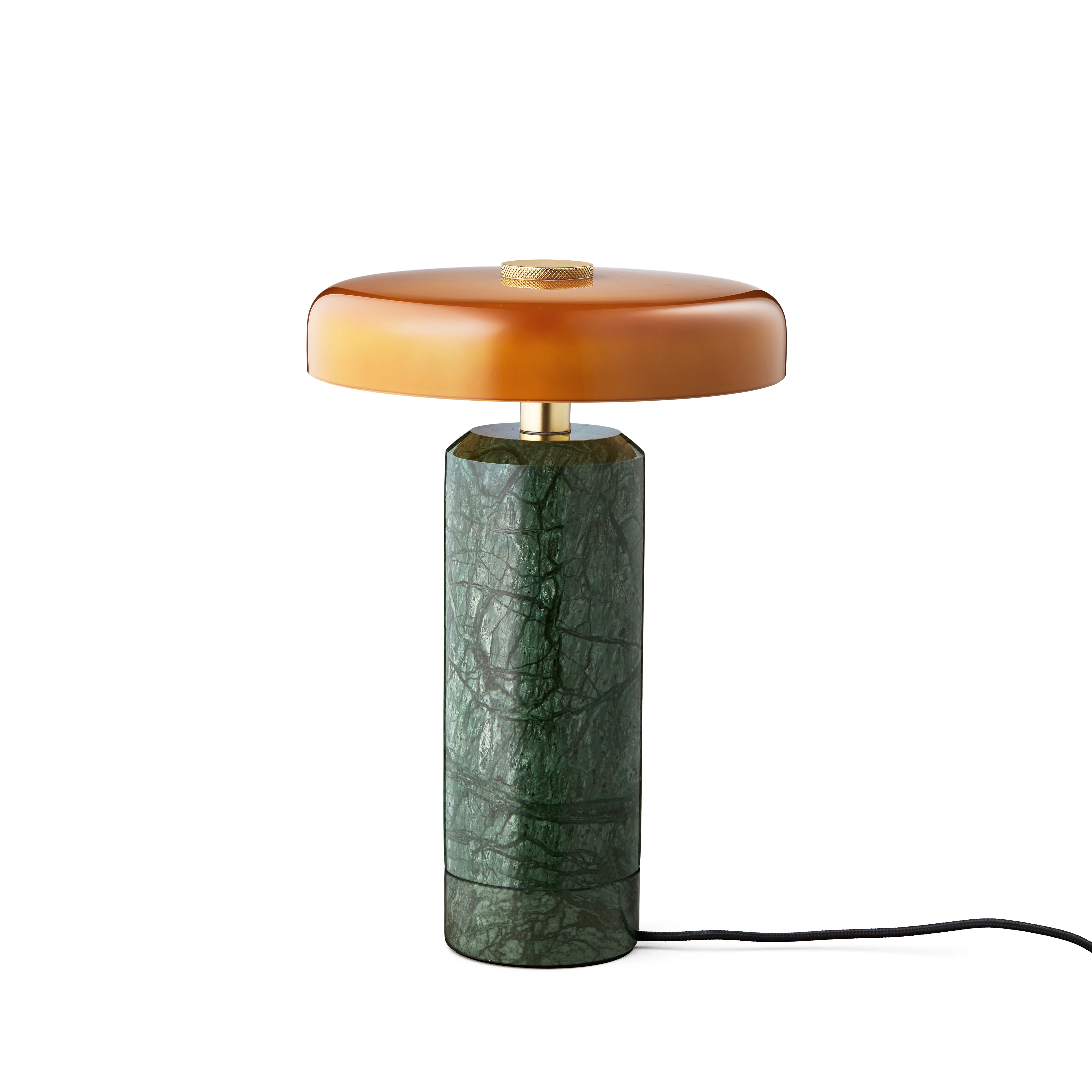 Lampa przenośna TRIP zielony marmur z bursztynowym szkłem - Image 8