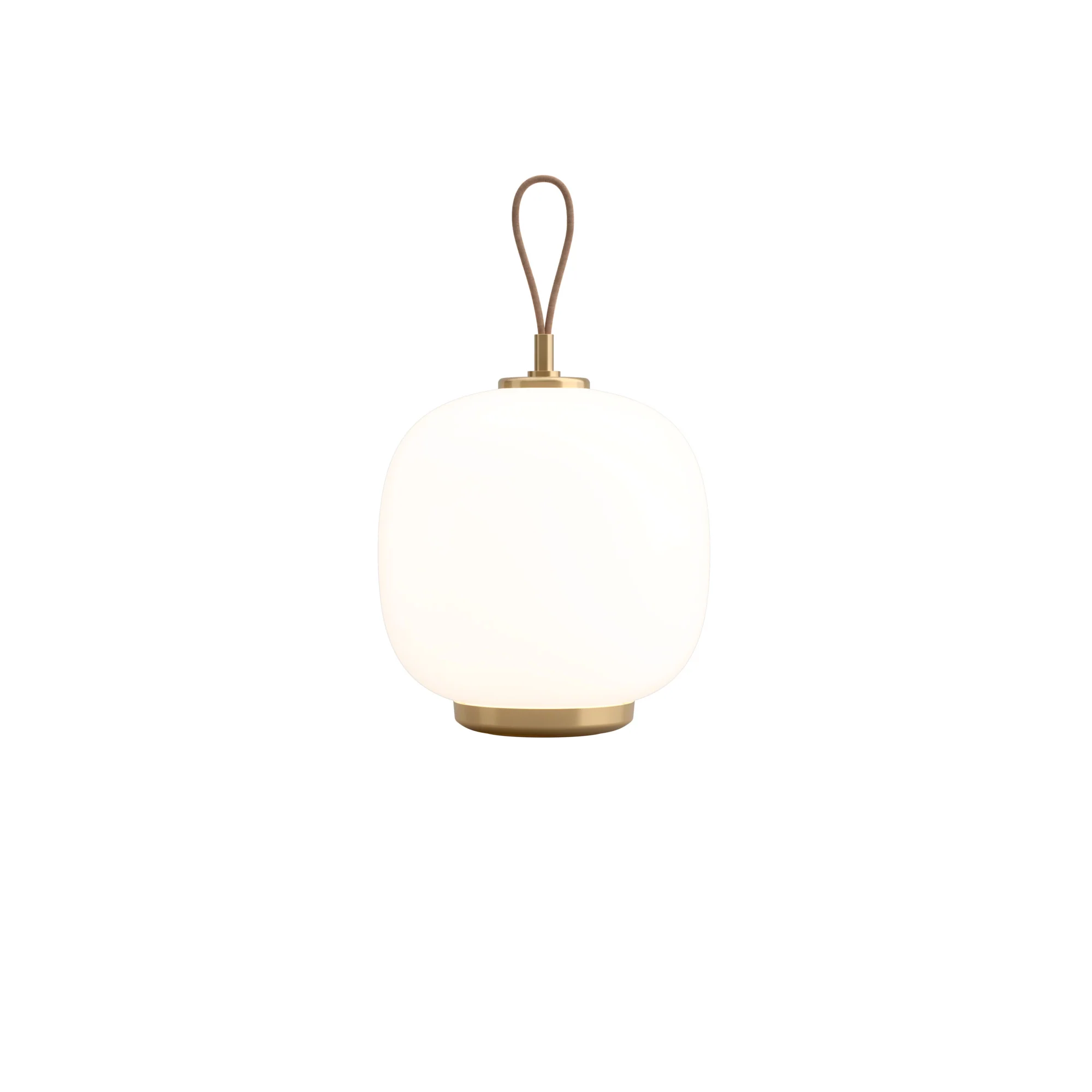 Lampa przenośna VL 45 biały z mosiężną podstawą - Image 3