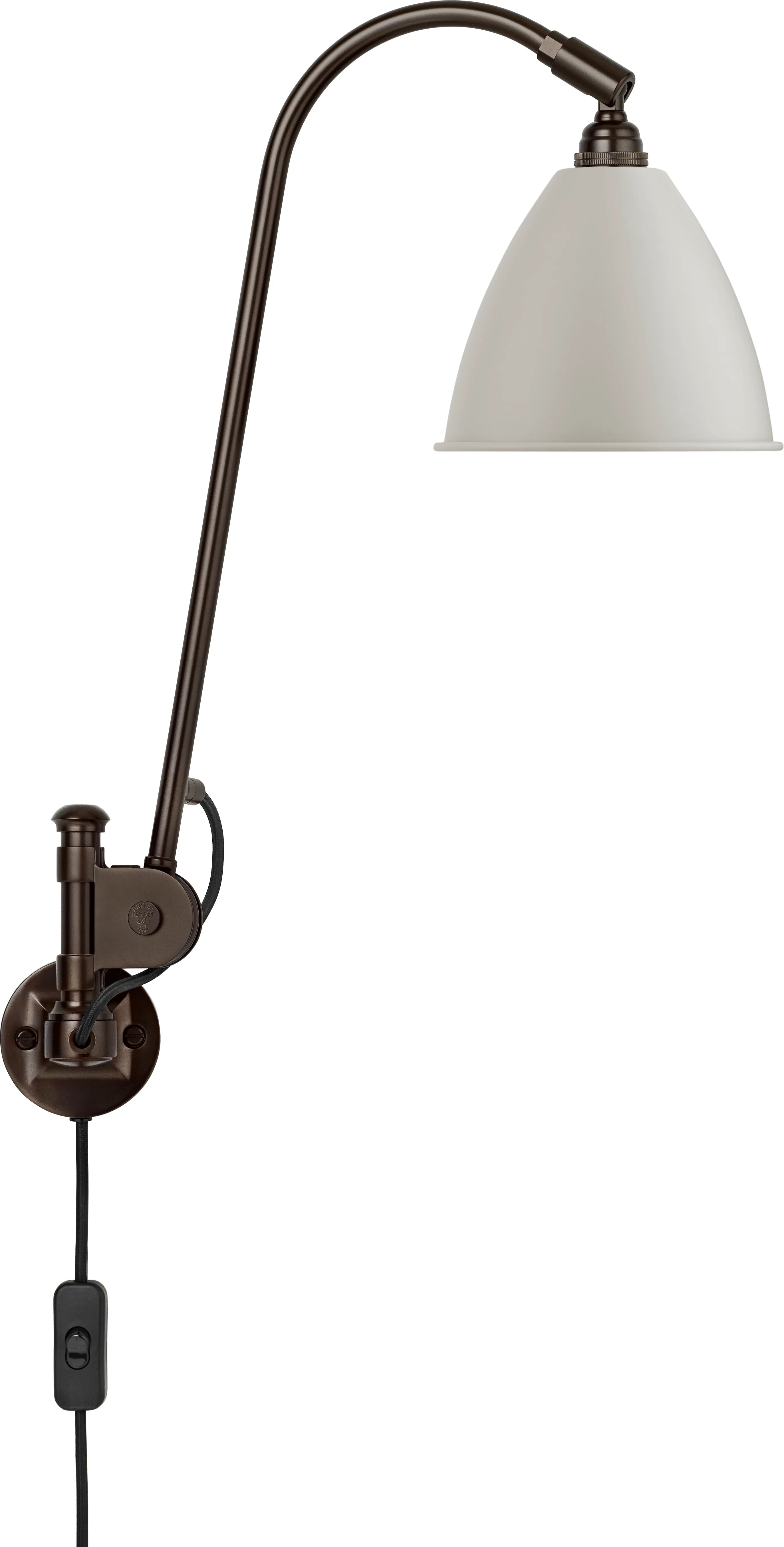 Lampa ścienna BESTLITE BL5 czarny z kremowym kloszem - Image 3