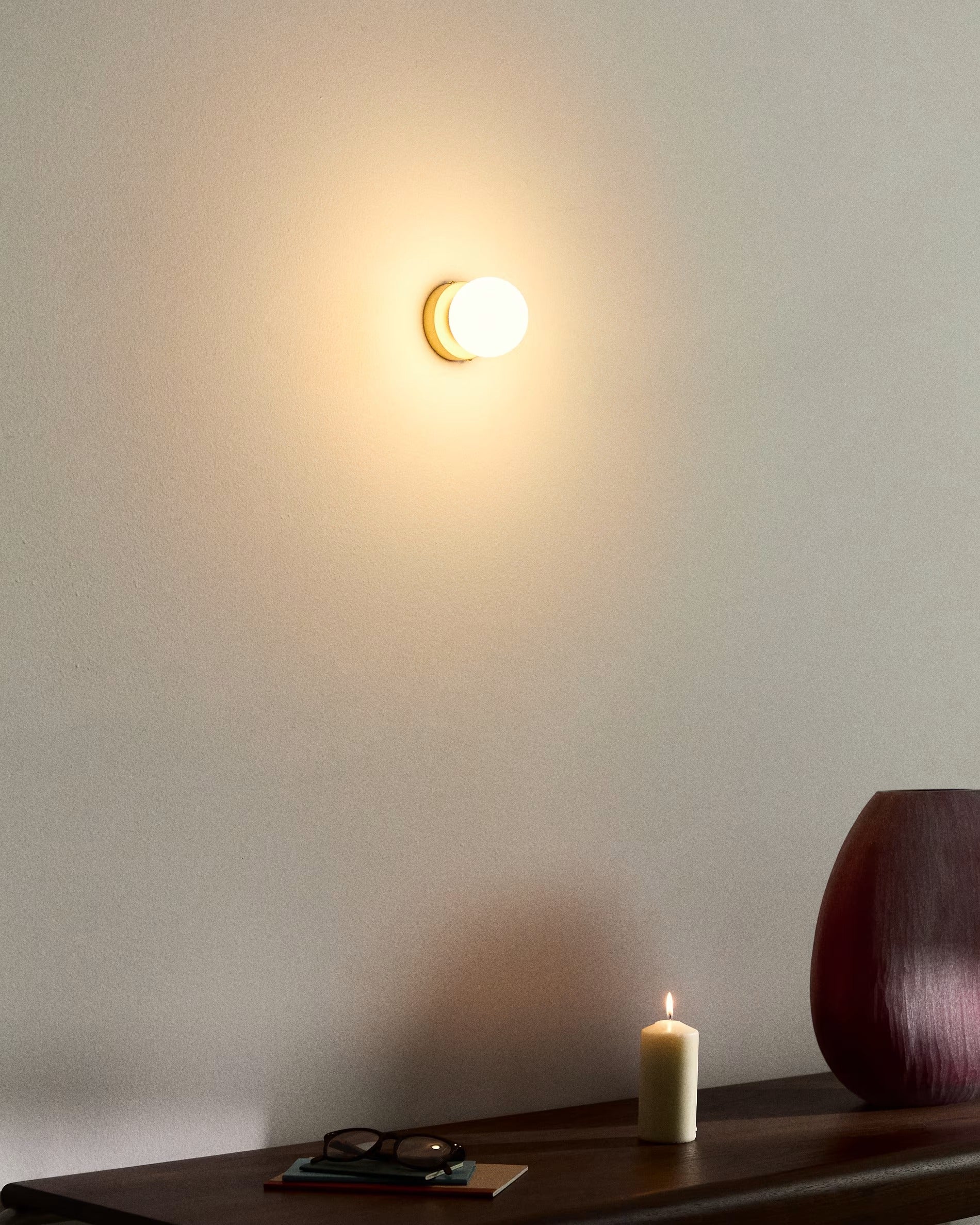 Lampa ścienna BRISIA szczotkowany mosiądz - Image 8