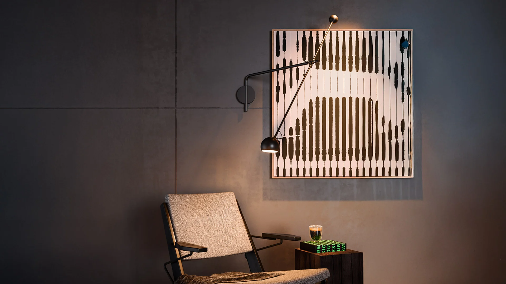 Lampa ścienna z wysięgnikiem regulowana IXA L antracytowy - Image 2