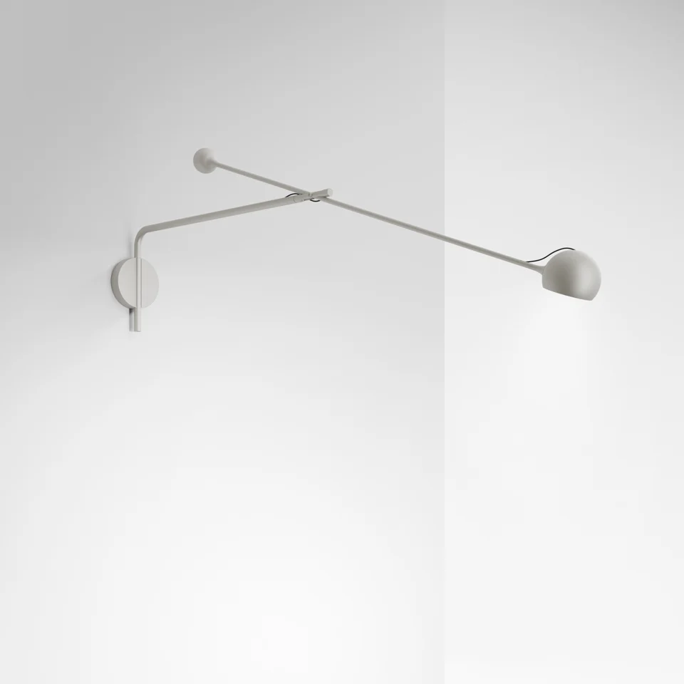 Lampa ścienna z wysięgnikiem regulowana IXA L jasnoszary - Image 2