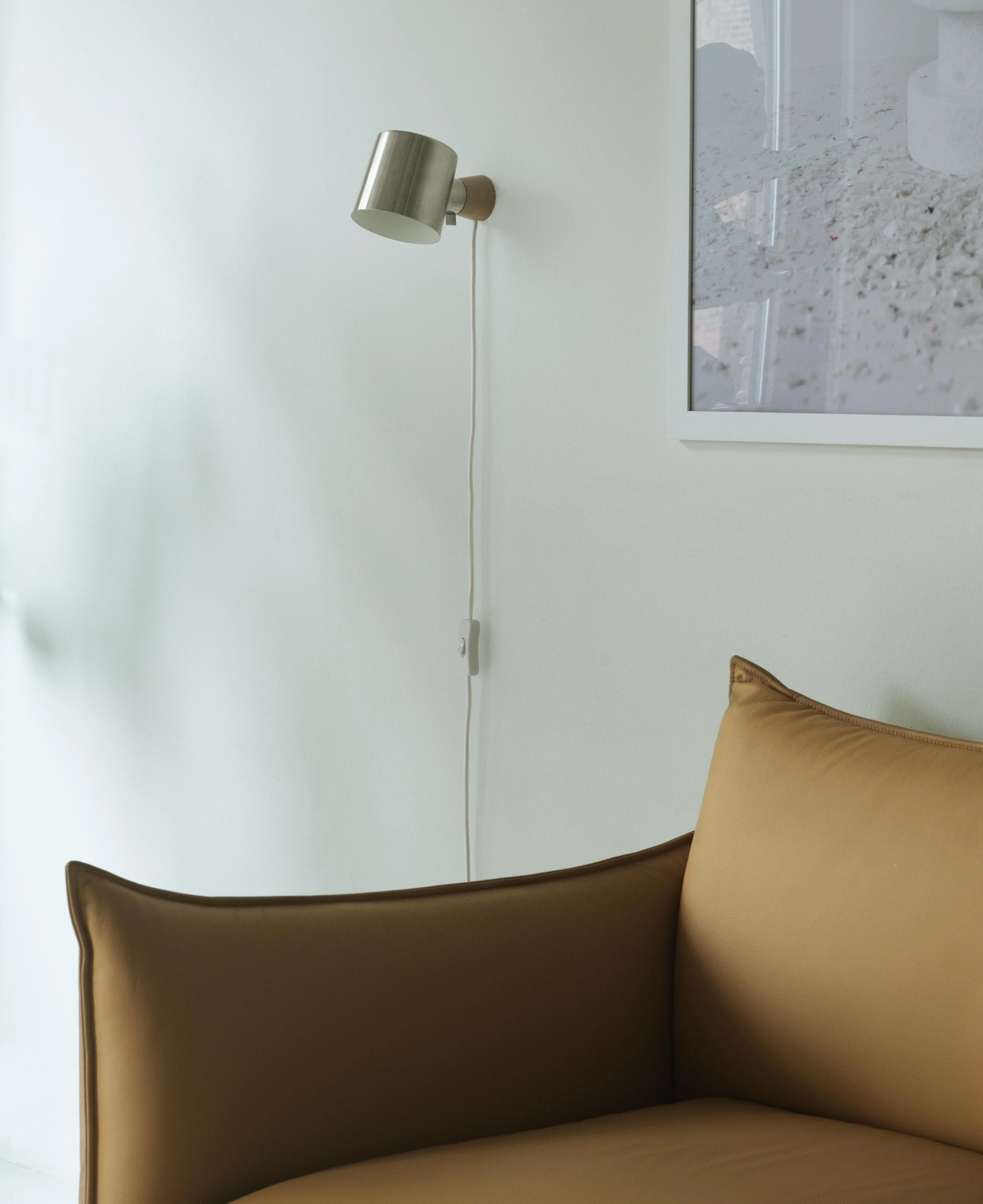 Lampa ścienna regulowana RISE stal nierdzewna z drewnem - Image 2