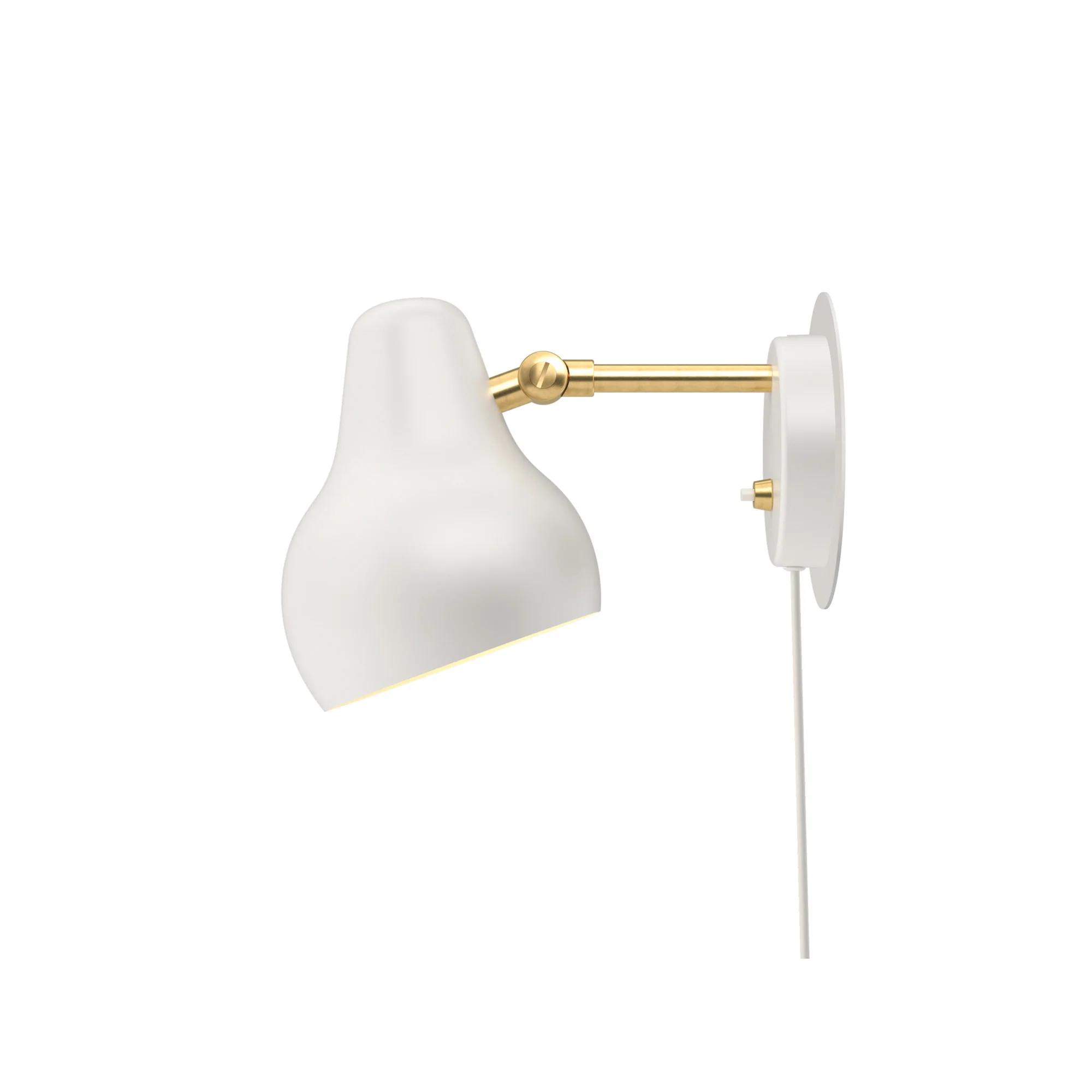 Lampa ścienna VL 38 biały ze złotym wykończeniem - Image 3