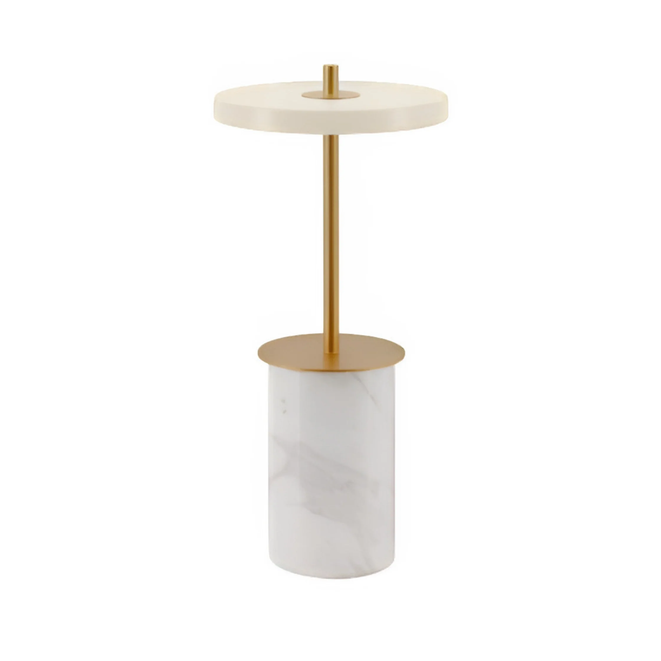 Lampa stołowa ASTERIA MOVE MINI biały marmur ze złotą wstawką