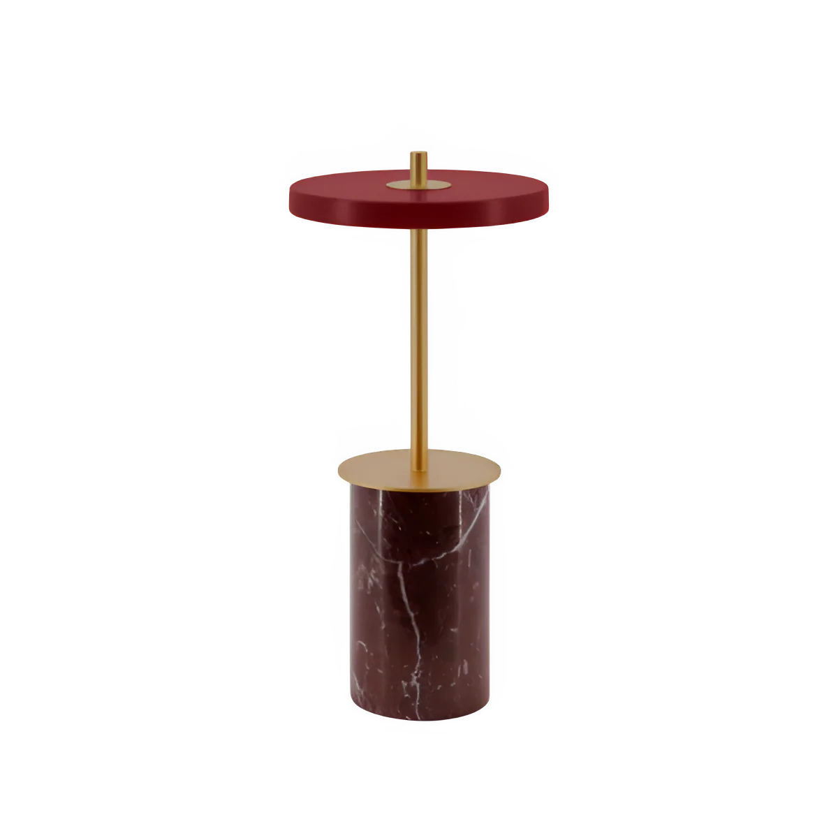Lampa stołowa ASTERIA MOVE MINI czerwony marmur ze złotą wstawką - Image 6