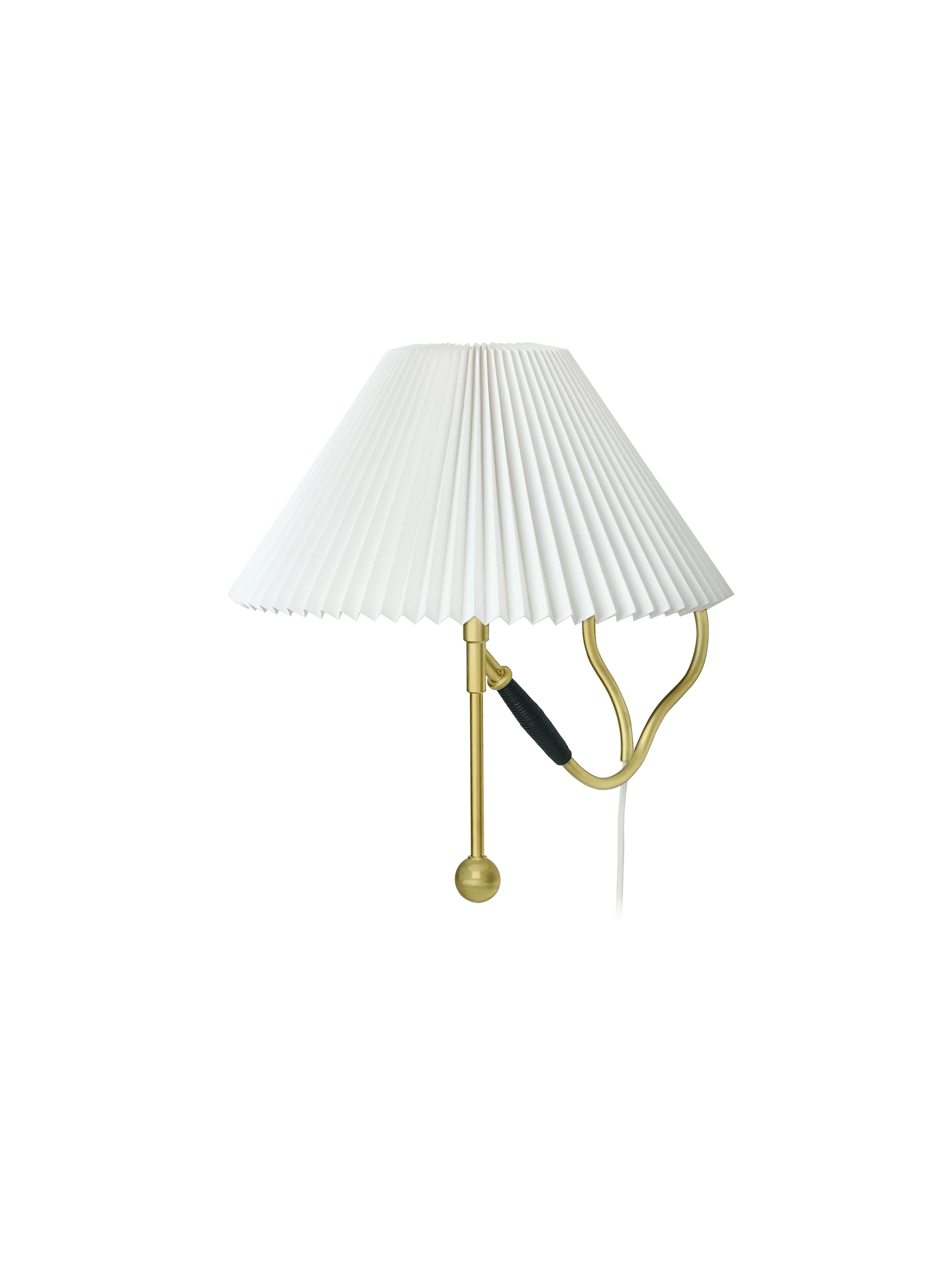 Lampa MODEL 306 biały z mosiężną podstawą - Image 3