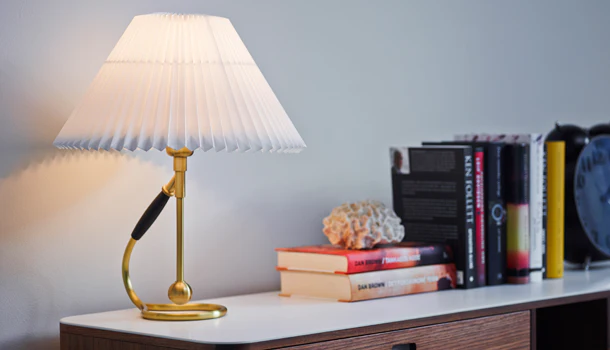 Lampa MODEL 306 biały z mosiężną podstawą - Image 7