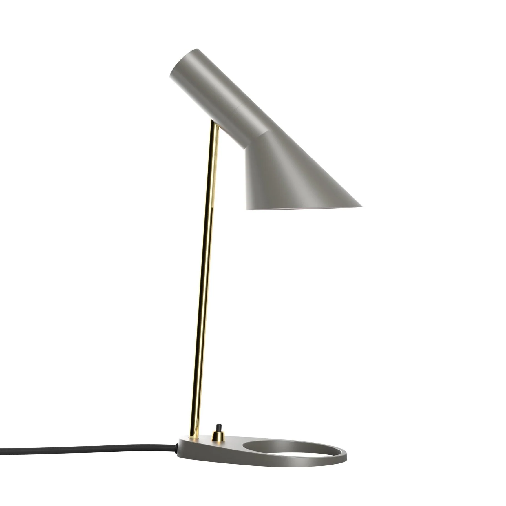 Lampa stołowa AJ MINI ciepły szary z mosiężnym