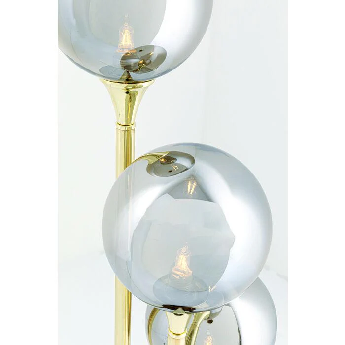 Lampa stołowa AL CAPONE złoty z przydymionym szkłem - Image 10