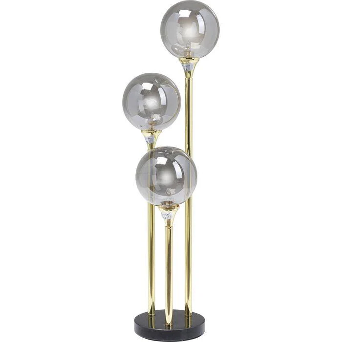 Lampa stołowa AL CAPONE złoty z przydymionym szkłem - Image 12