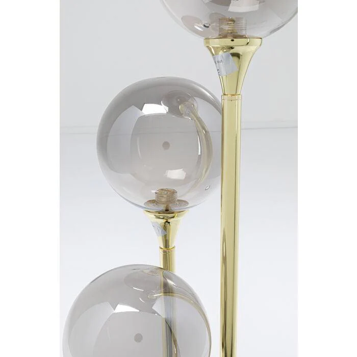 Lampa stołowa AL CAPONE złoty z przydymionym szkłem - Image 3