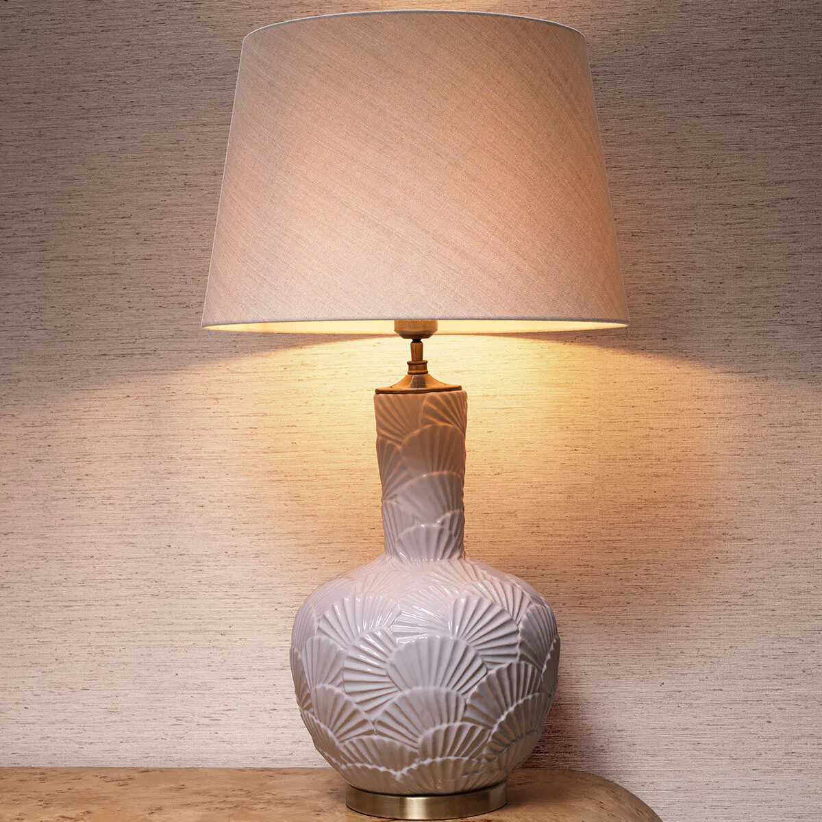Lampa stołowa ANDORRA złamana biel - Image 2