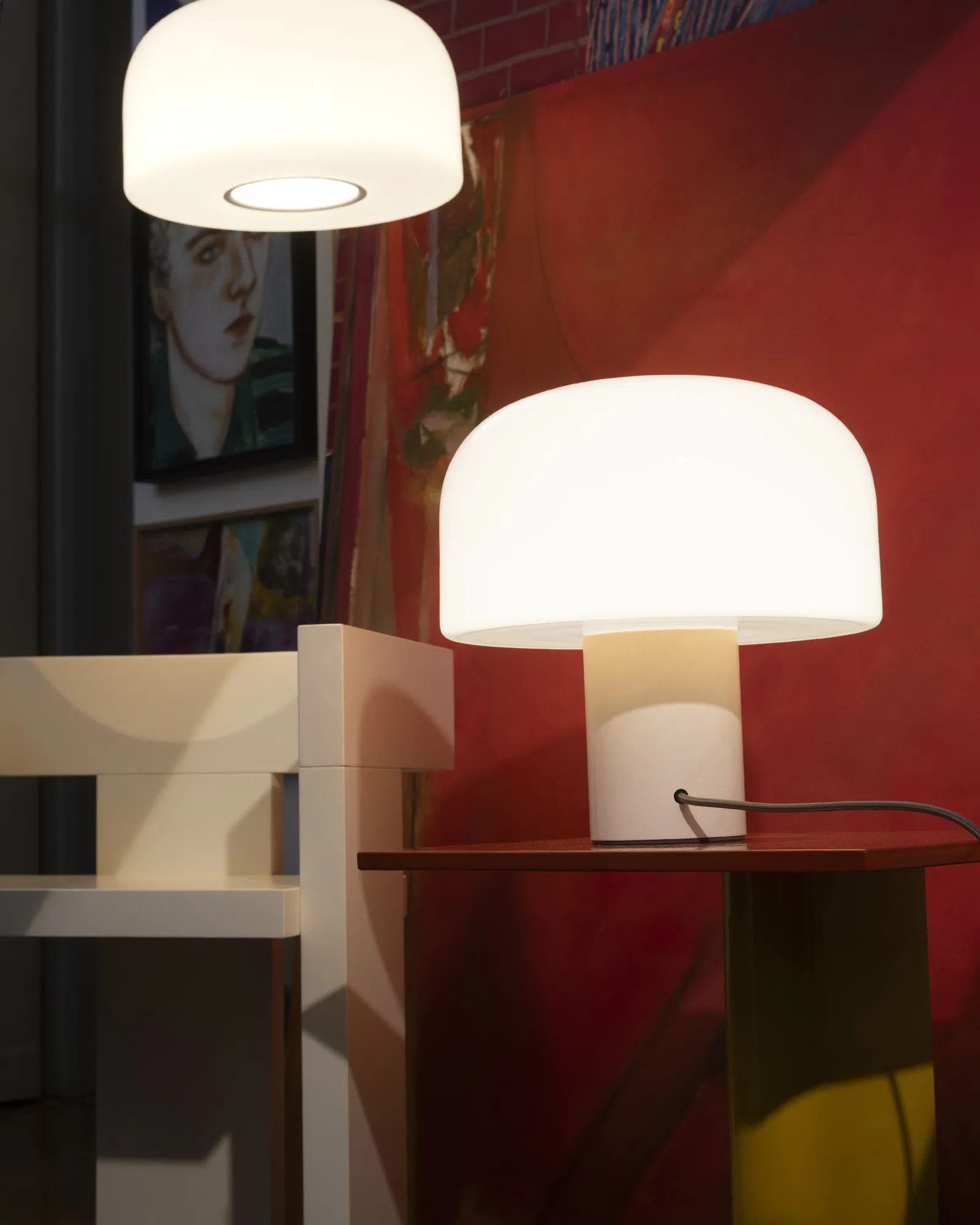 Lampa stołowa BELLHOP T biały - Image 5
