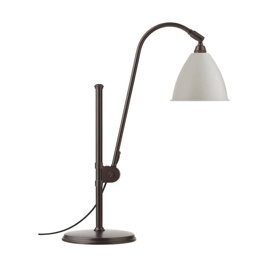 Lampa stołowa BESTLITE BL1 czarny z szarym kloszem