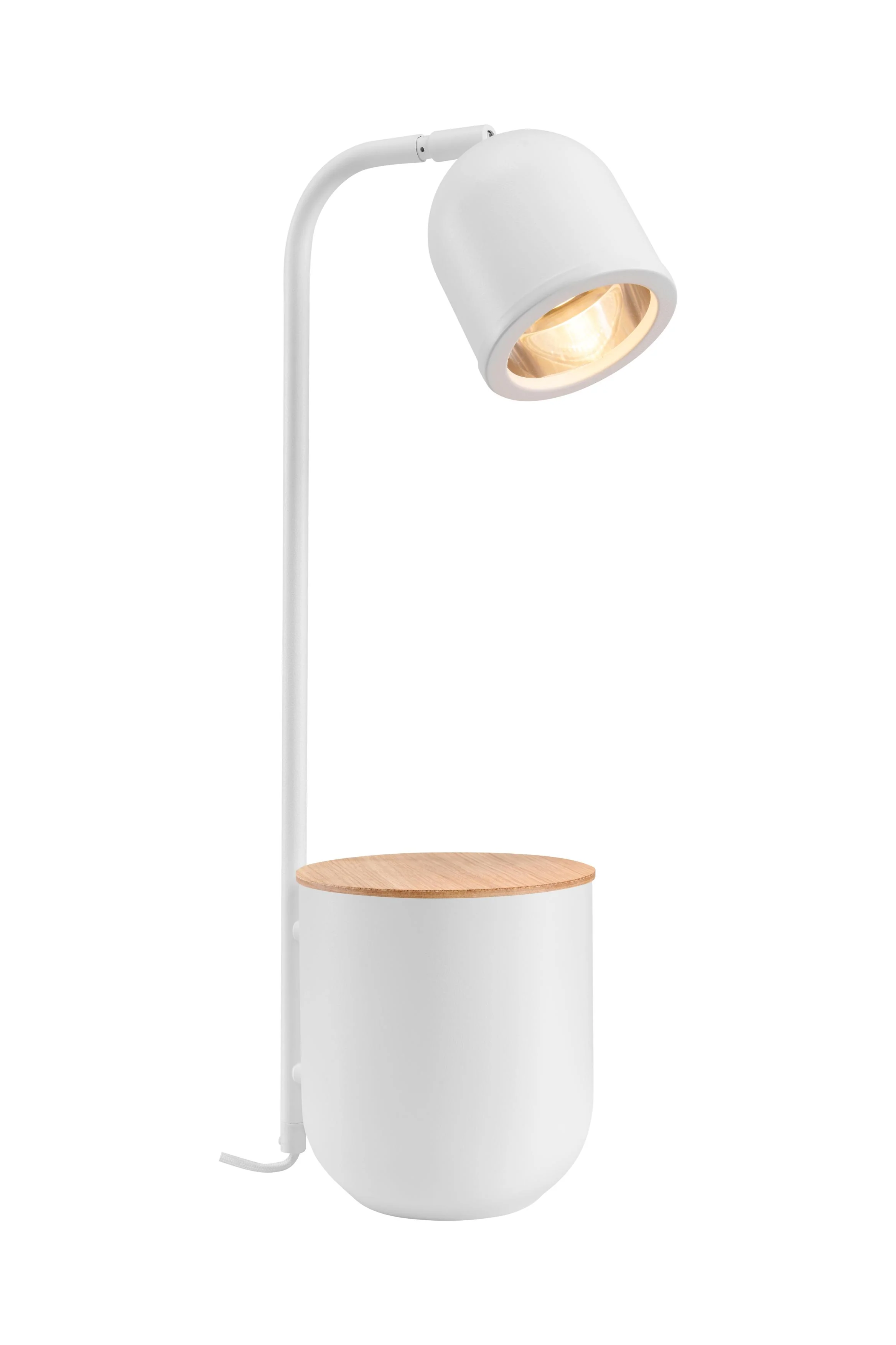 Lampa biurkowa BOTANICA WOOD biały - Image 3