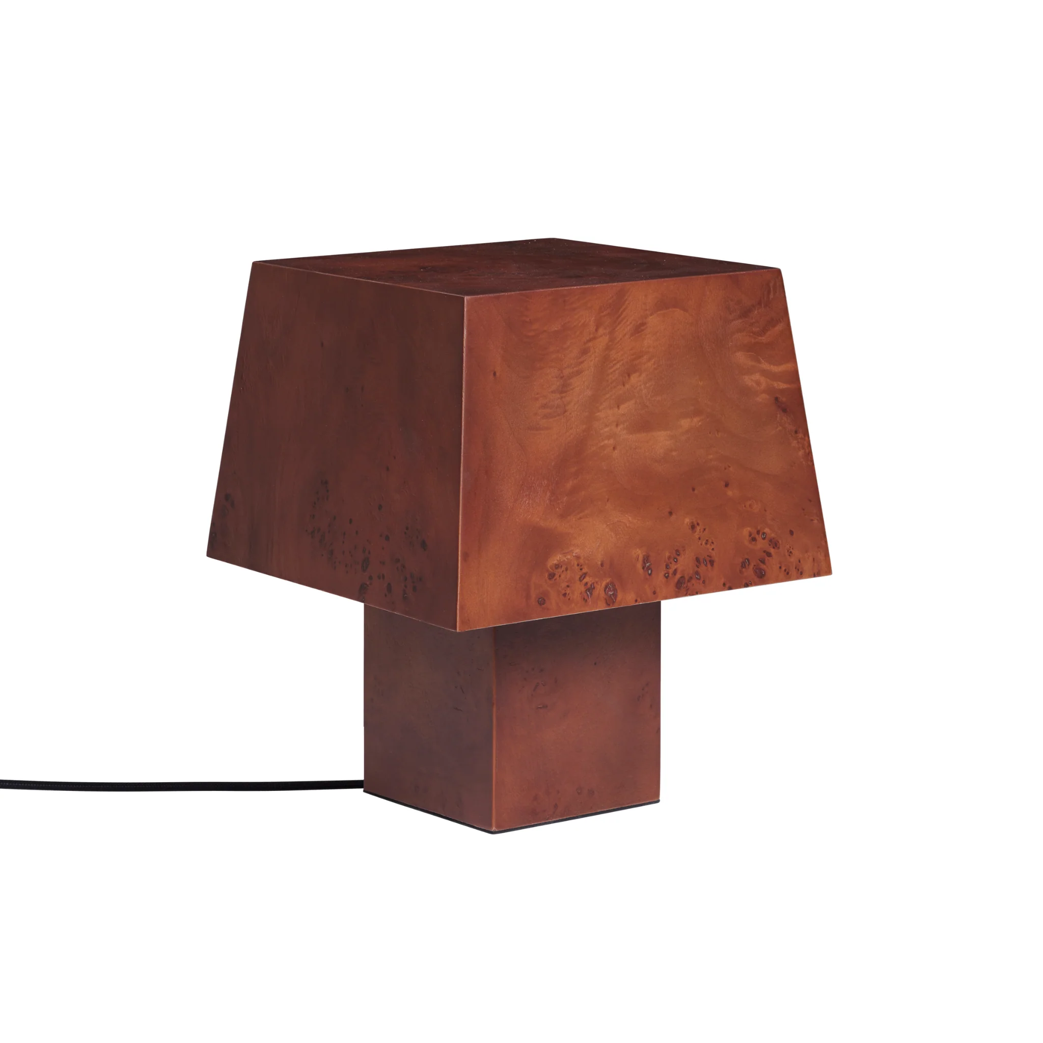 Lampa stołowa BURL ciemnobrązowy fornir