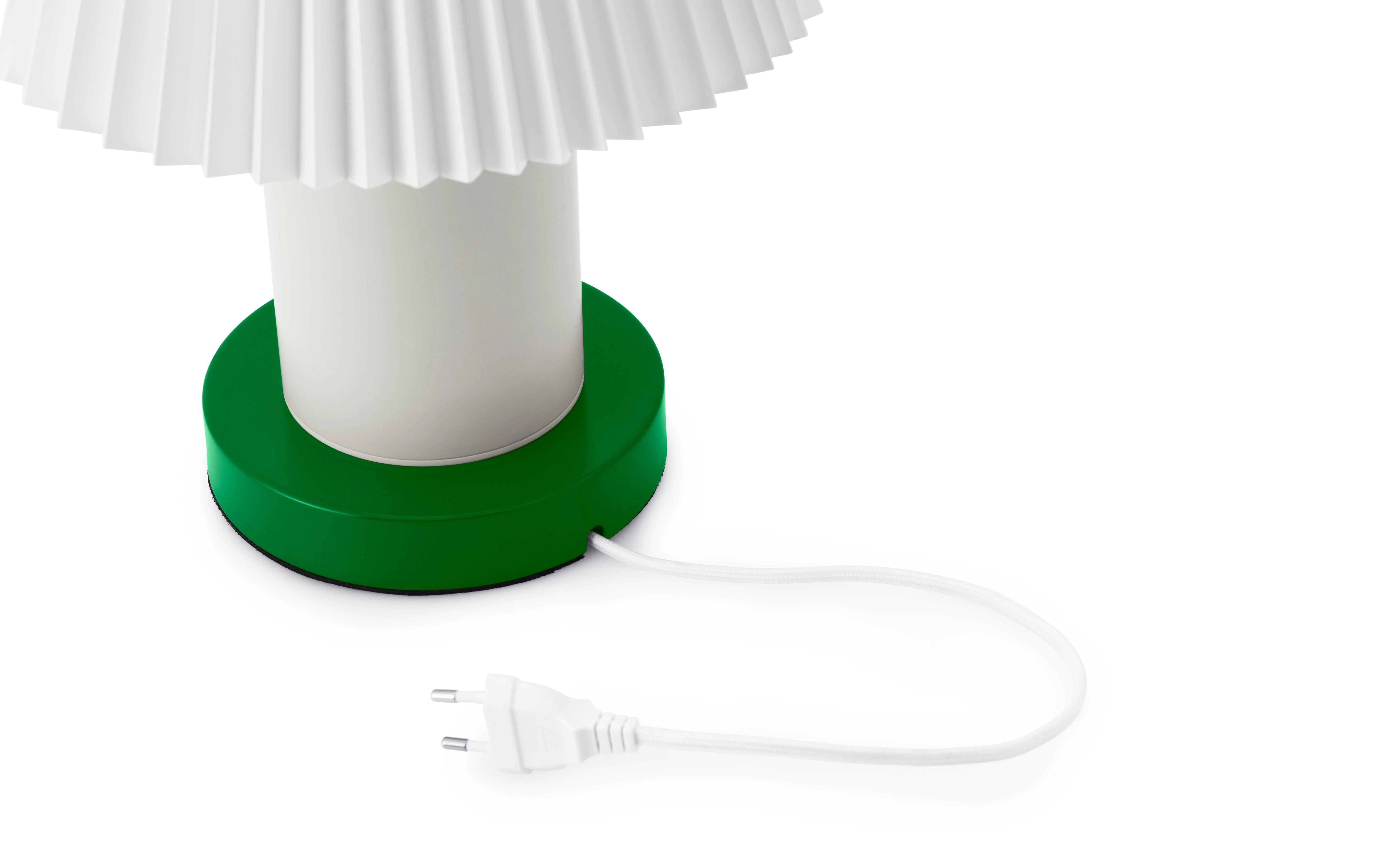 Lampa stołowa CELLU biały z zieloną podstawą - Image 6