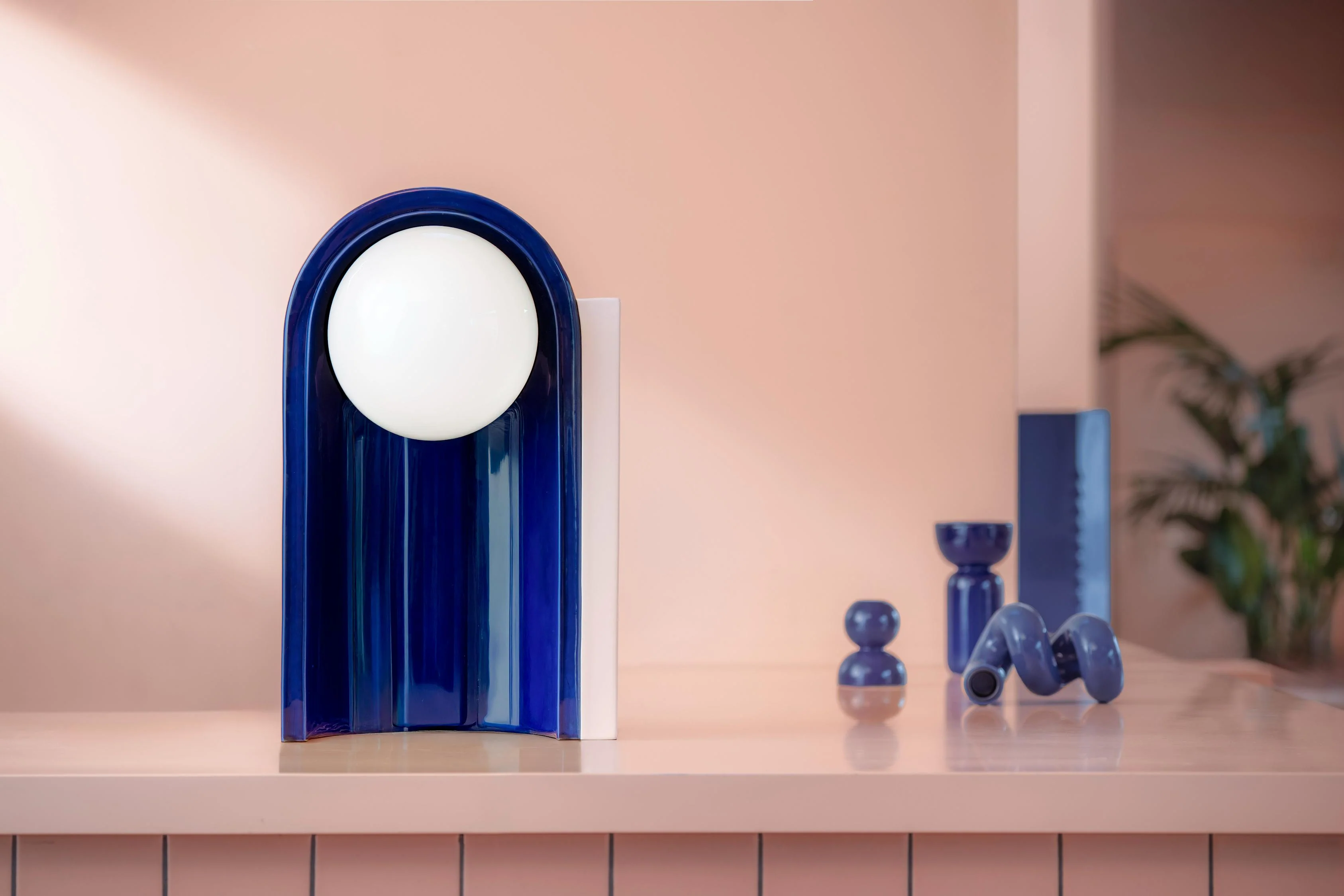 Lampa stołowa ceramiczna CLÉO beżowy z szałwiowym zielonym - Image 3