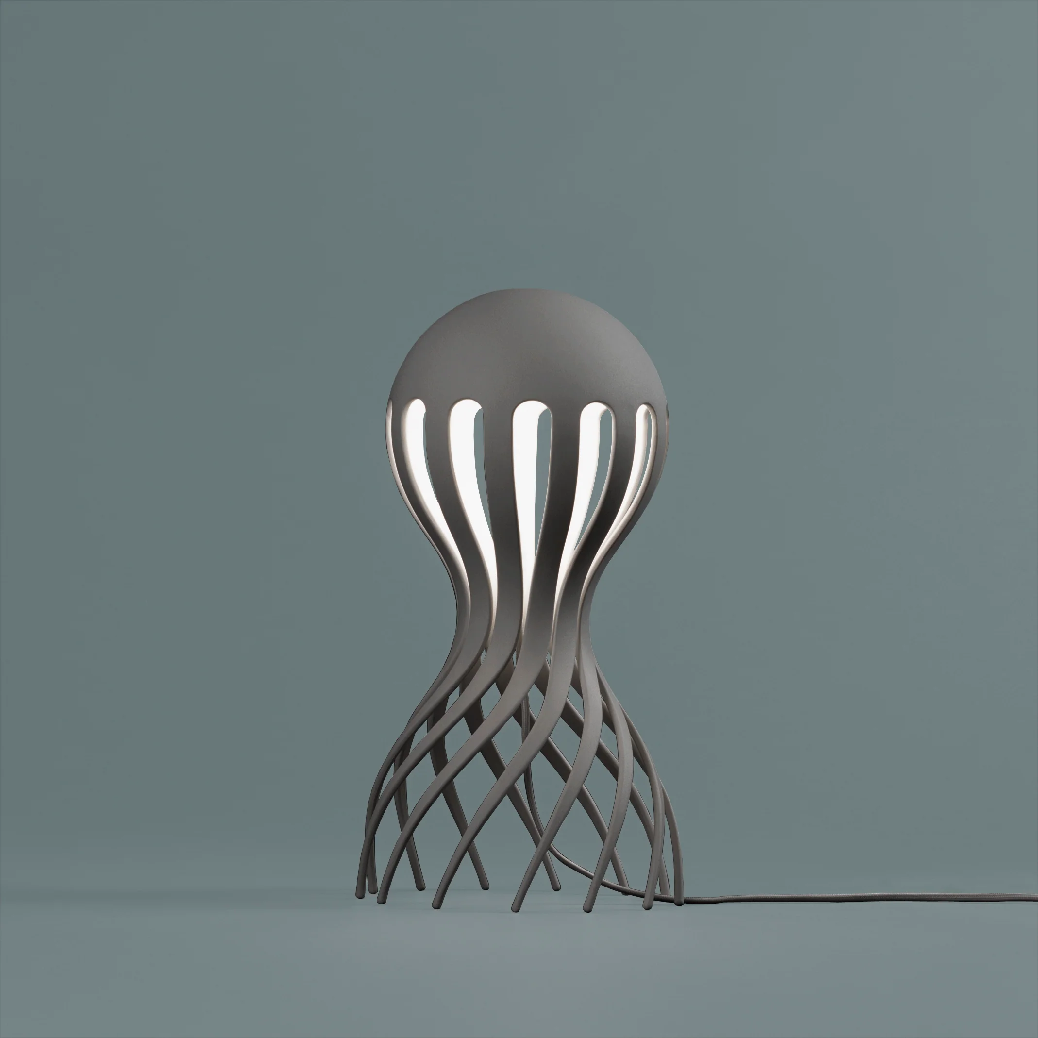 Lampa stołowa CIRRATA szary - Image 3