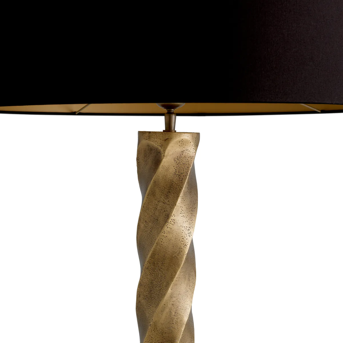Lampa stołowa COSTANZA antyczny złoty z granitową podstawą - Image 5