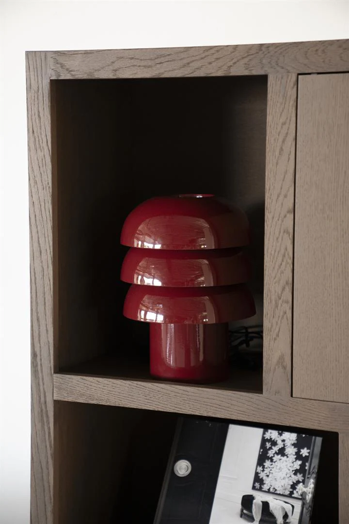 Lampa stołowa CURO burgundowy - Image 3