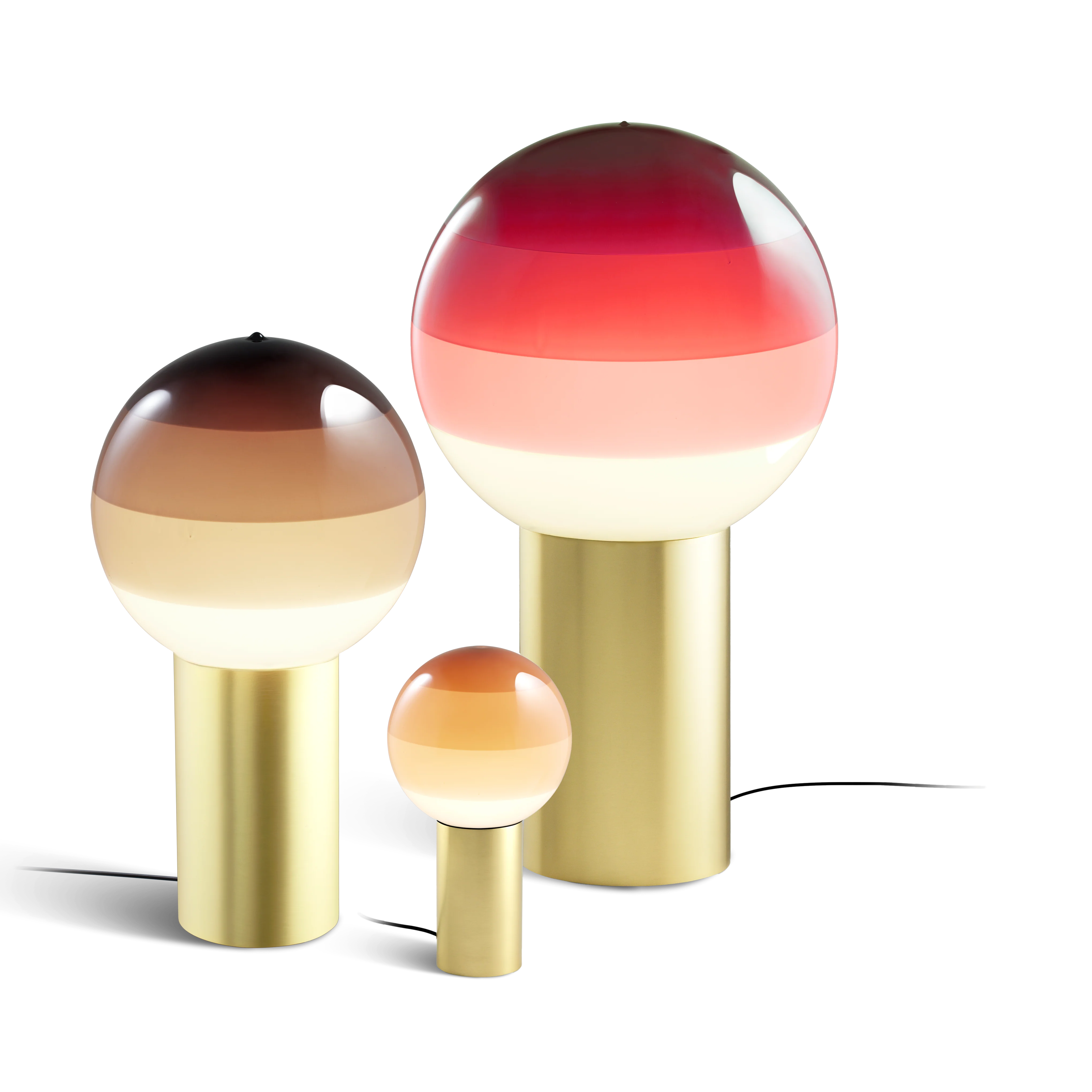 Lampa stołowa DIPPING kremowy ze złotą podstawą - Image 4