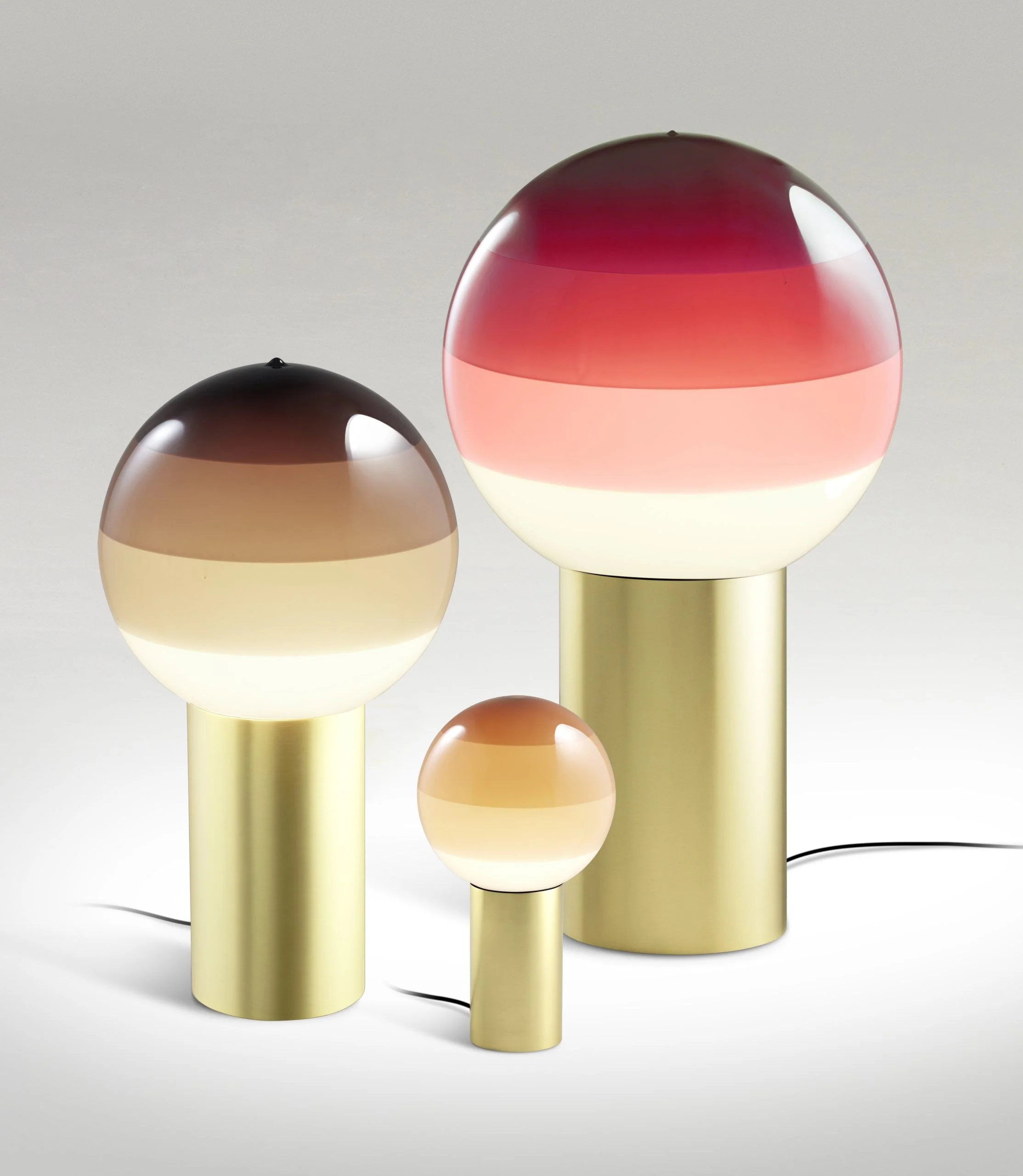 Lampa stołowa DIPPING kremowy ze złotą podstawą - Image 8