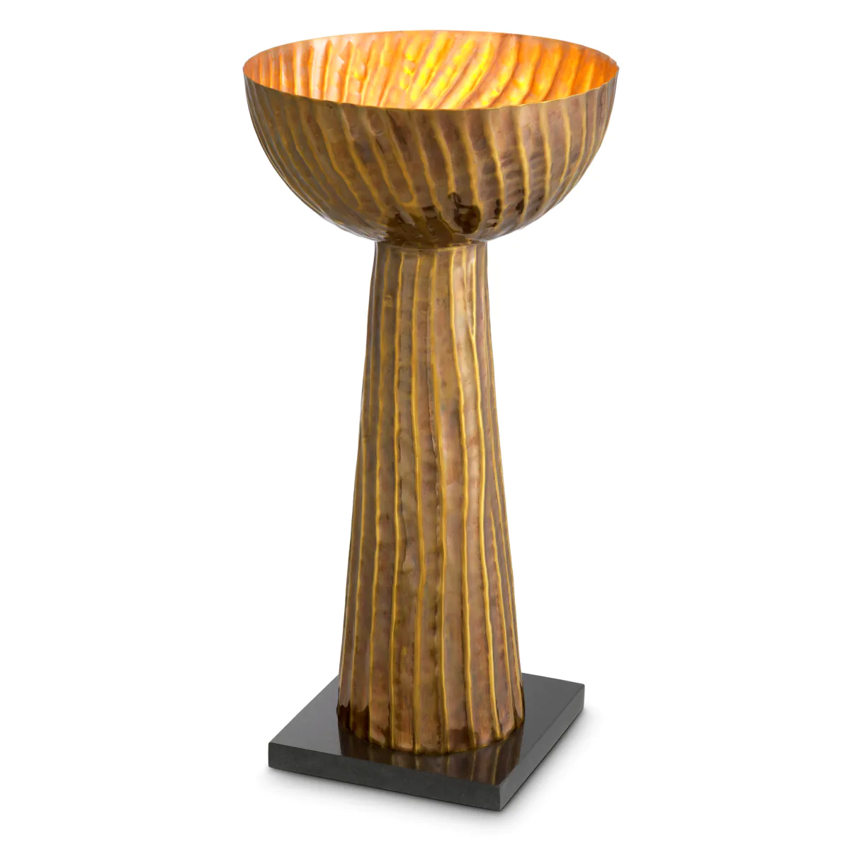 Lampa stołowa FENWICK mosiądz z granitową podstawą - Image 4
