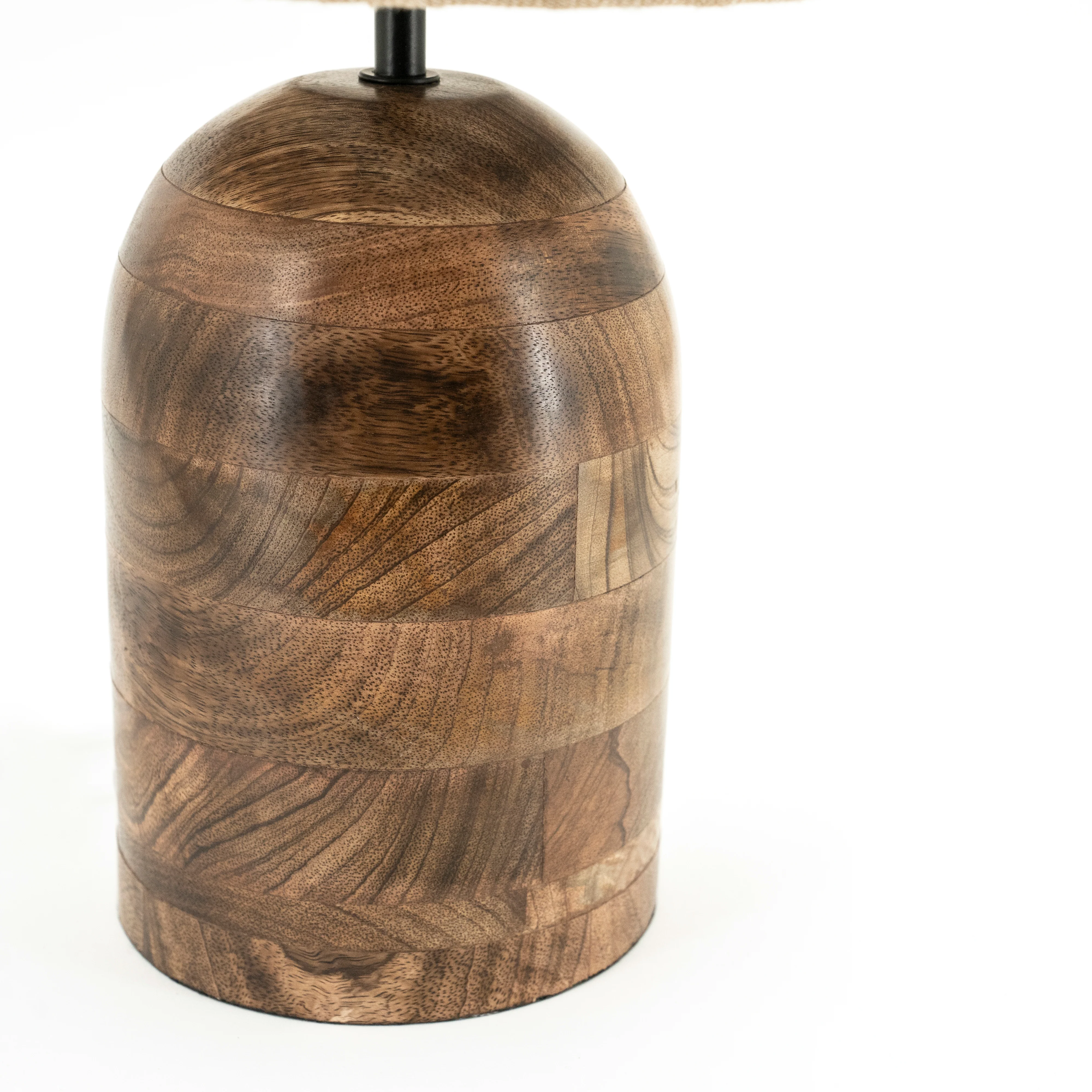 Lampa stołowa GADJA juta z drewnianą podstawą - Image 4