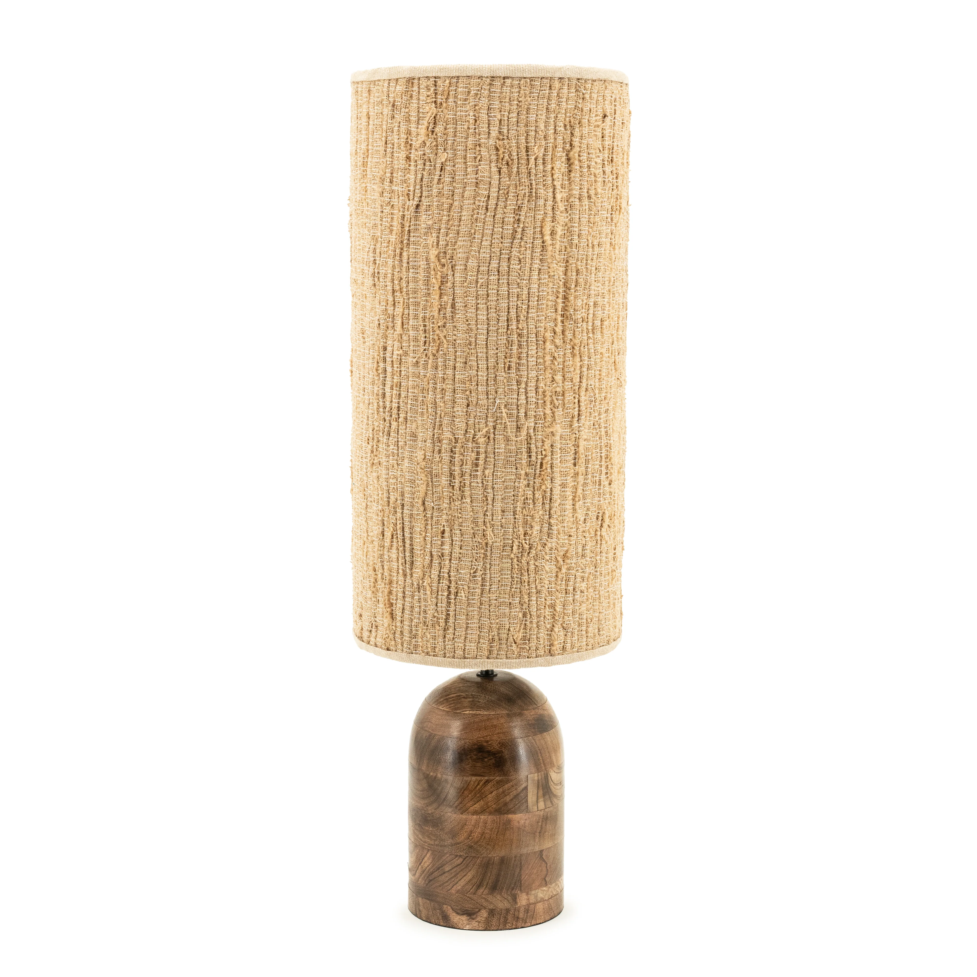 Lampa stołowa GADJA juta z drewnianą podstawą - Image 8