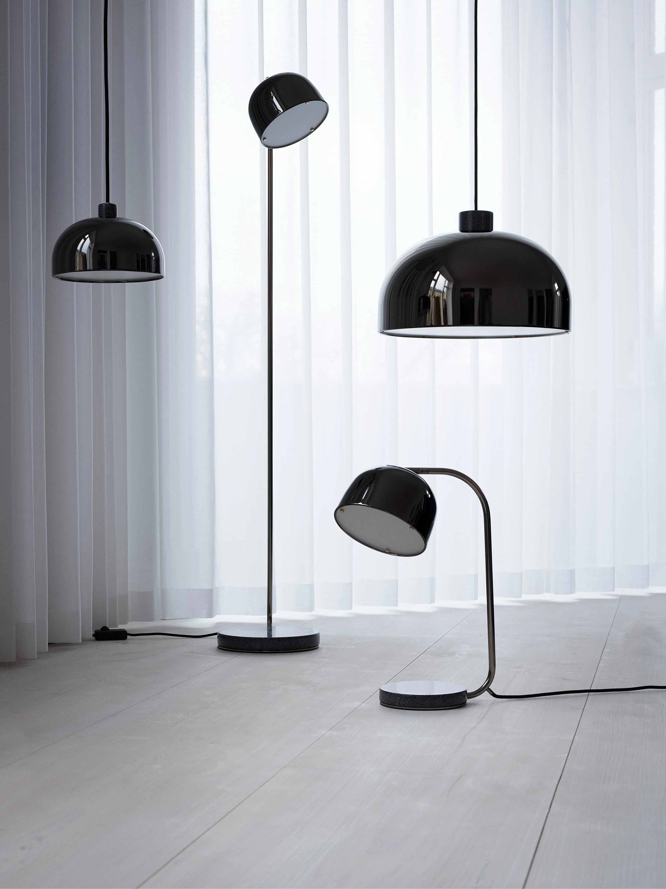 Lampa stołowa GRANT czarny z czarnym granitem - Image 10