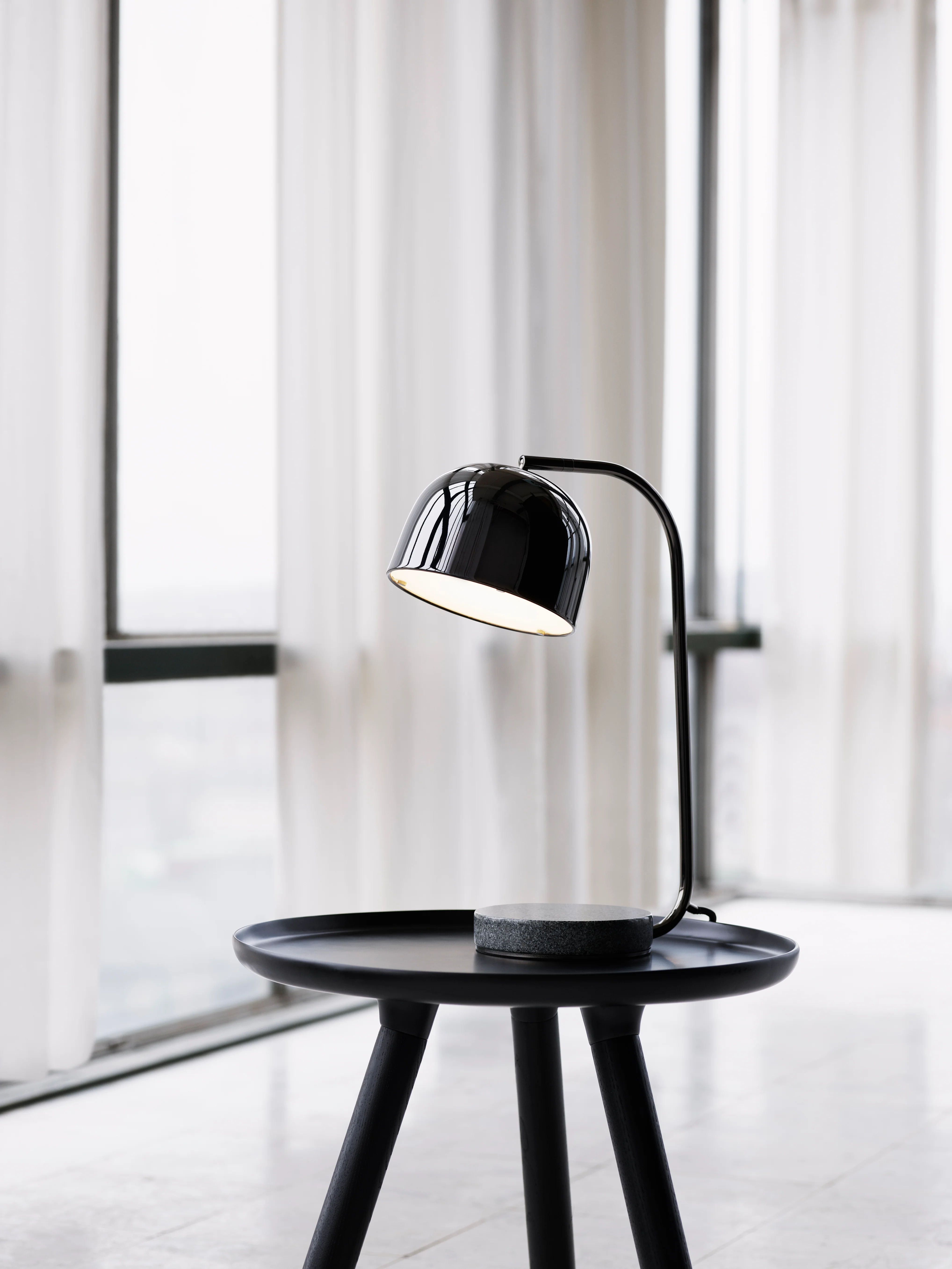 Lampa stołowa GRANT czarny z czarnym granitem - Image 6