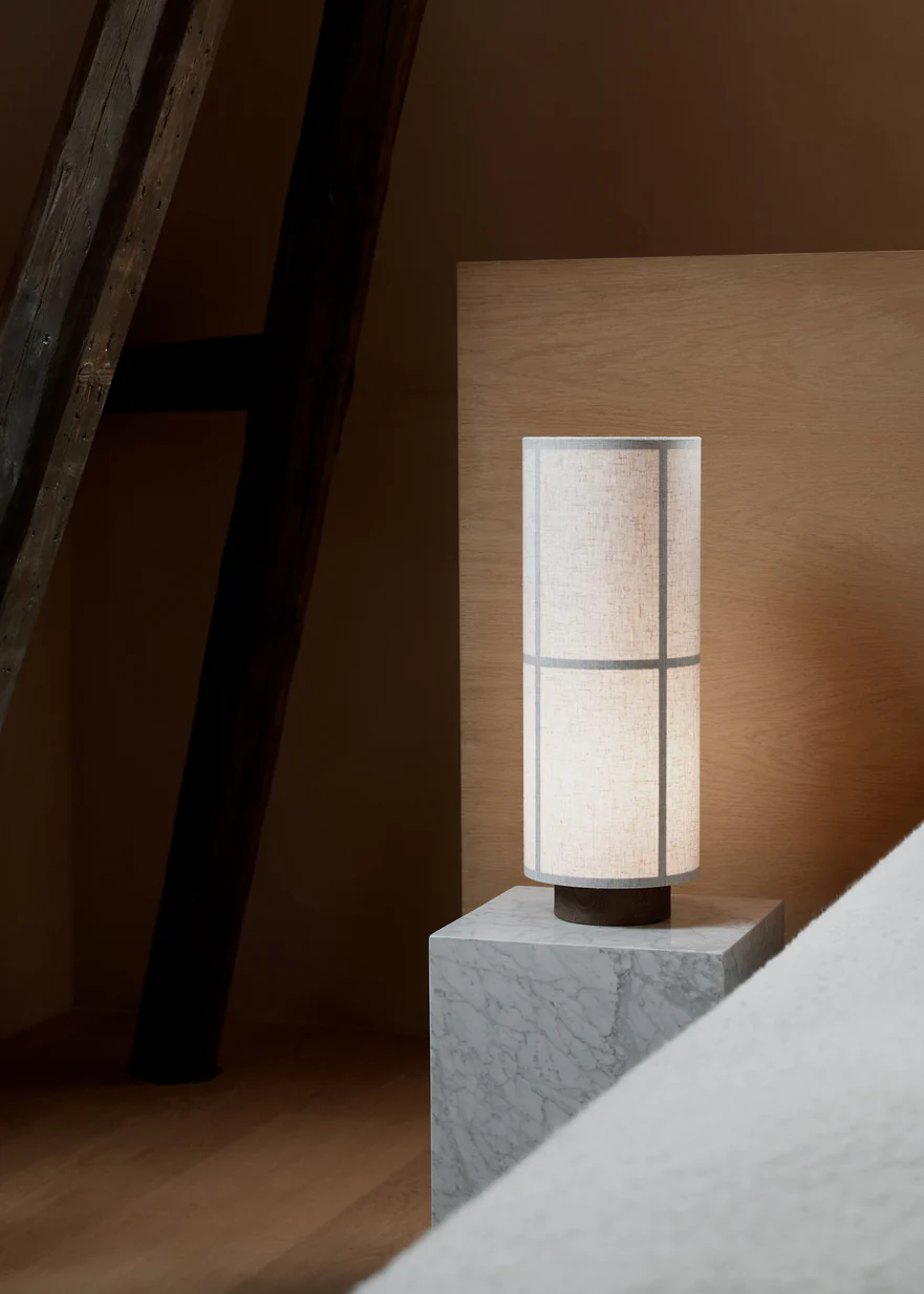 Lampa stołowa HASHIRA len z jesionową podstawą - Image 6