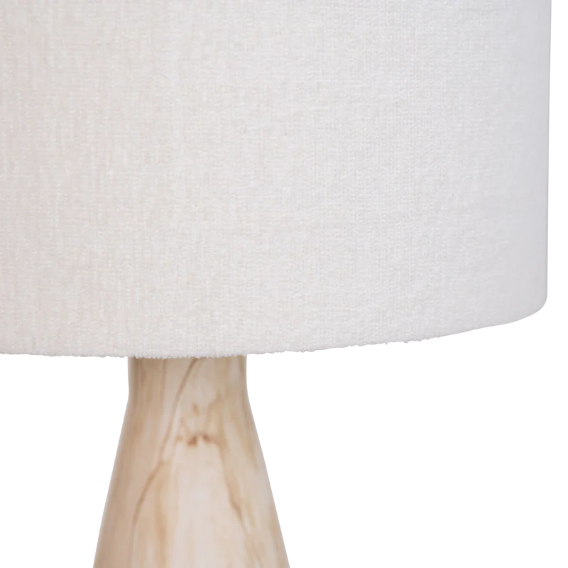 Lampa stołowa JUN ceramiczna podstawa z lnianym abażurem - Image 5
