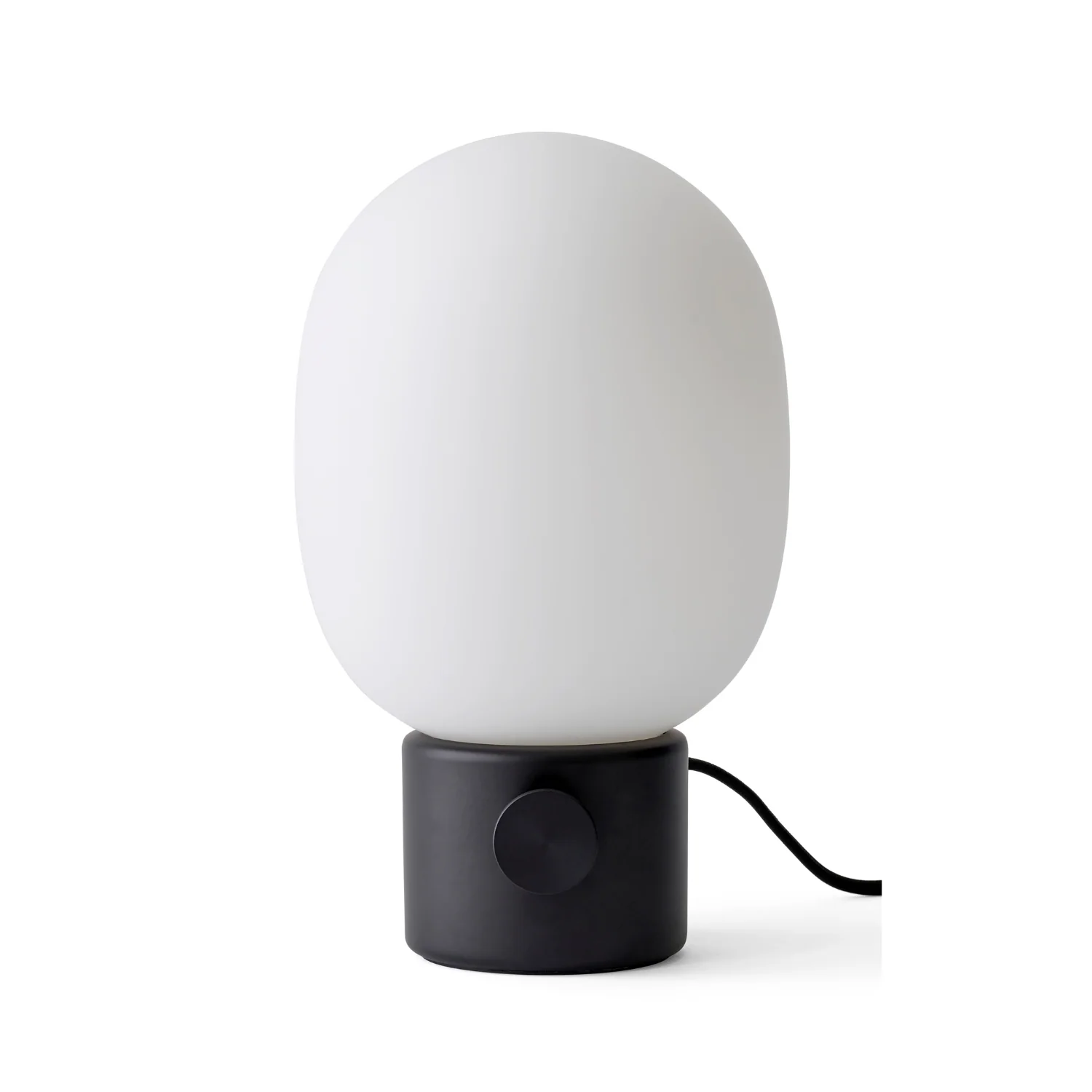 Lampa stołowa JWDA dmuchane szkło z czarną podstawą