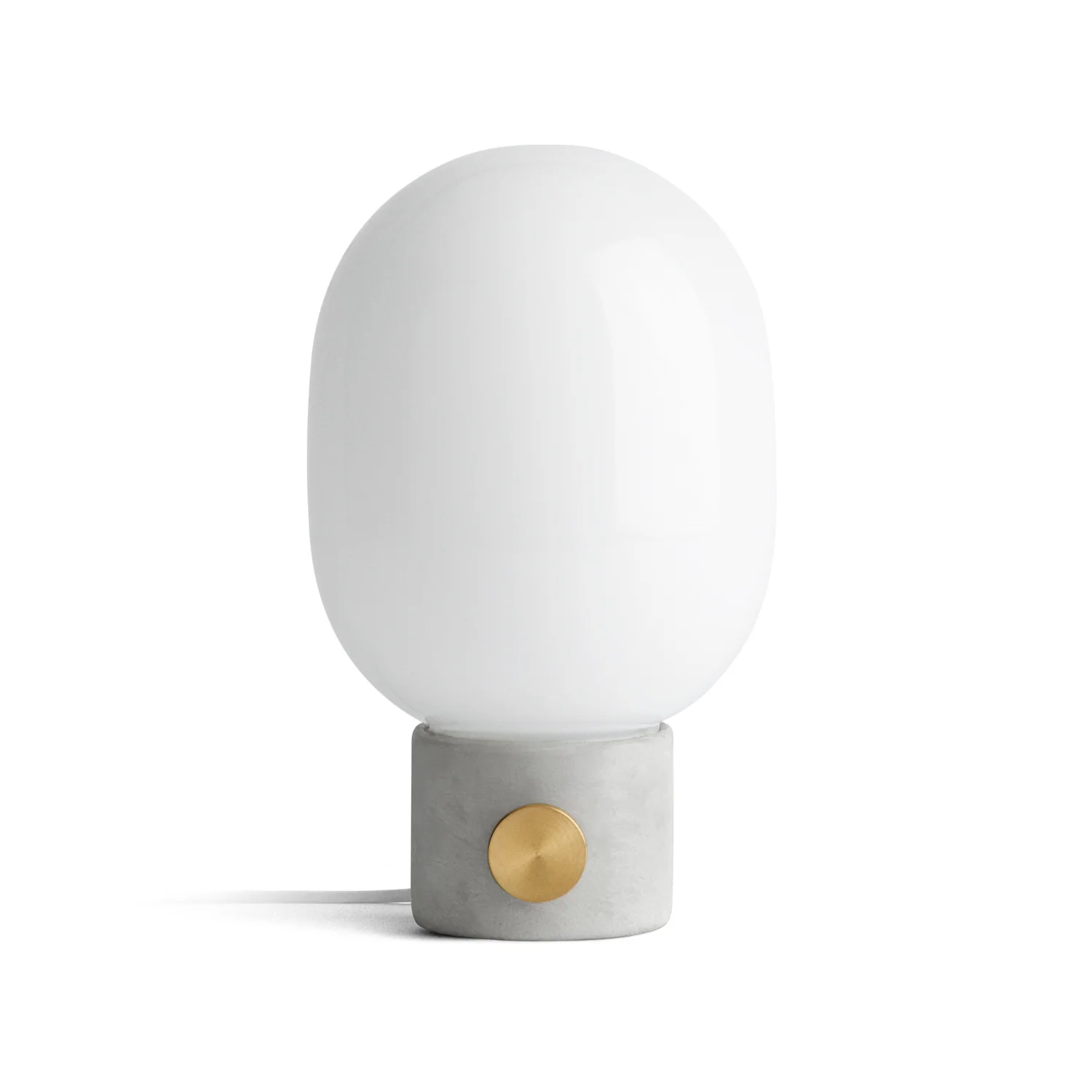 Lampa stołowa JWDA dmuchane szkło z betonową podstawą