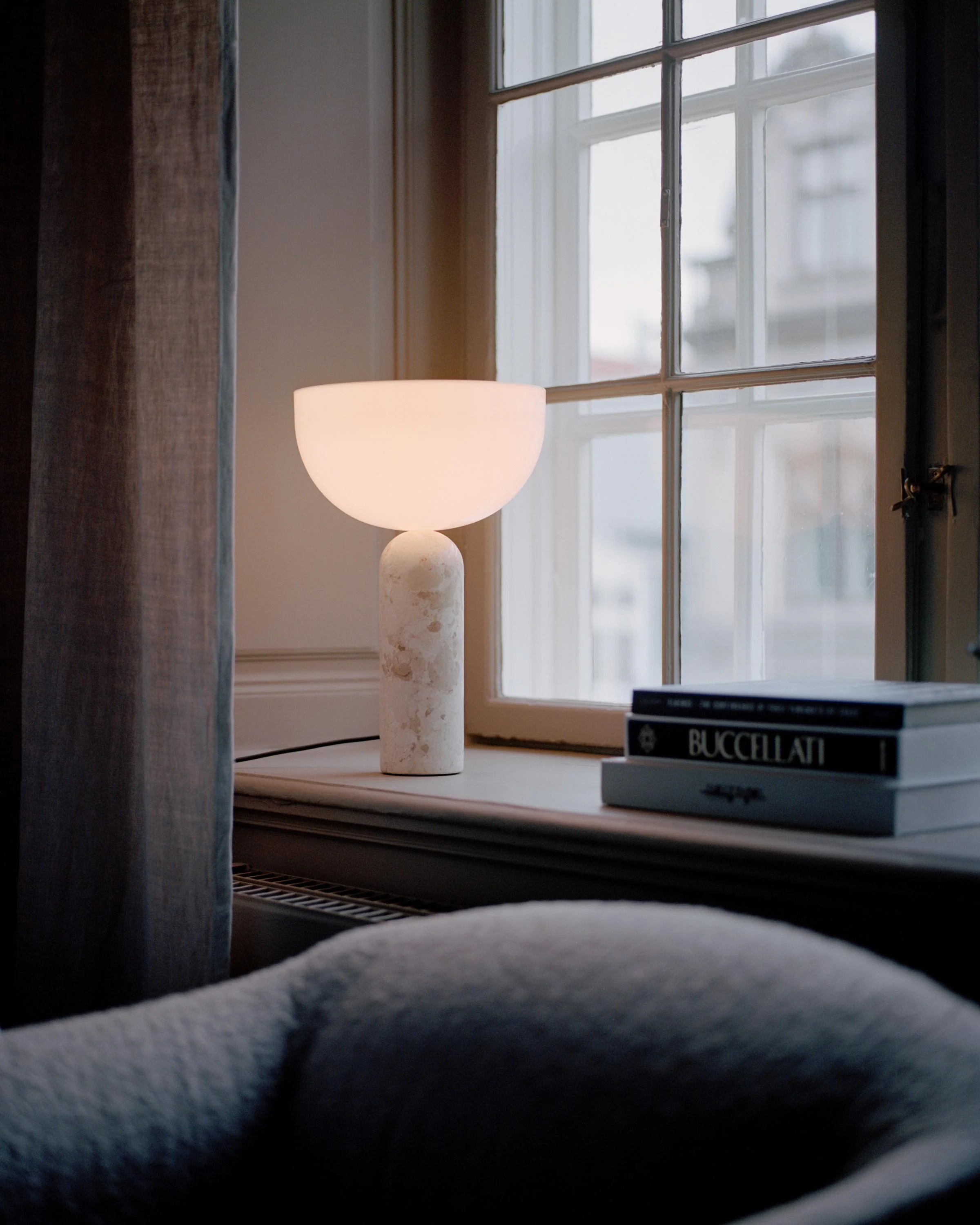 Lampa stołowa KIZU kremowy marmur - Image 3